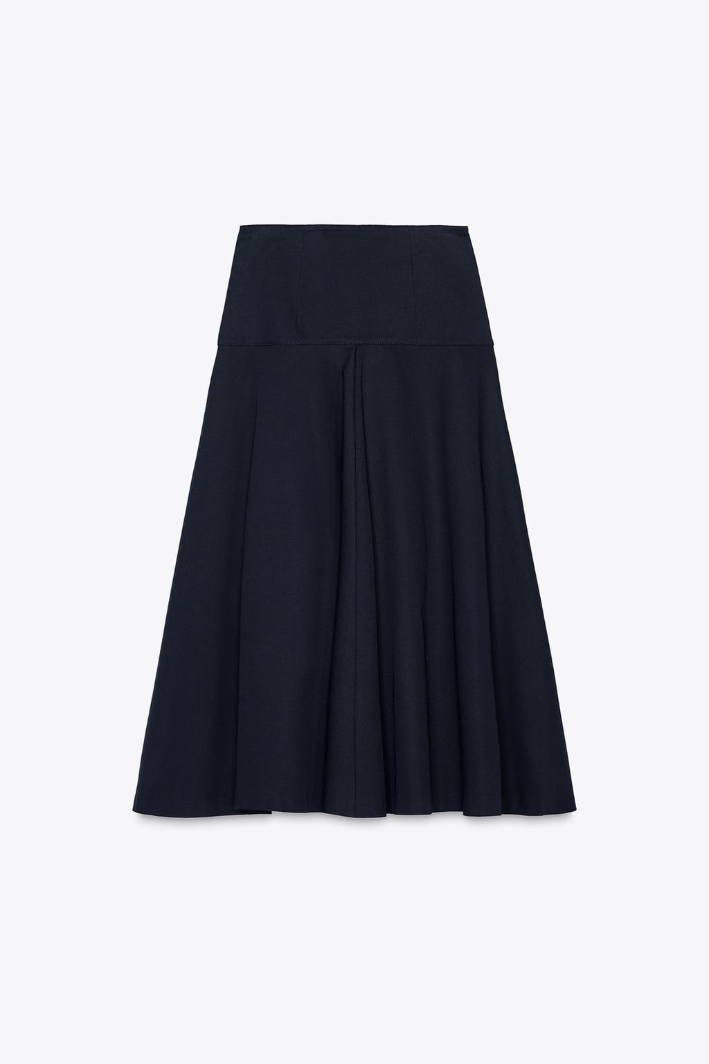 Zara ZW COLLECTION CUMMERBUND BUTTON SKIRT