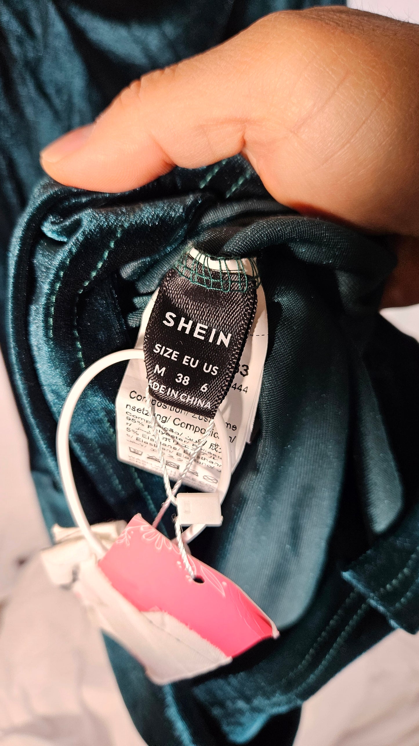 Shein Emerald Satin Dress Size 4