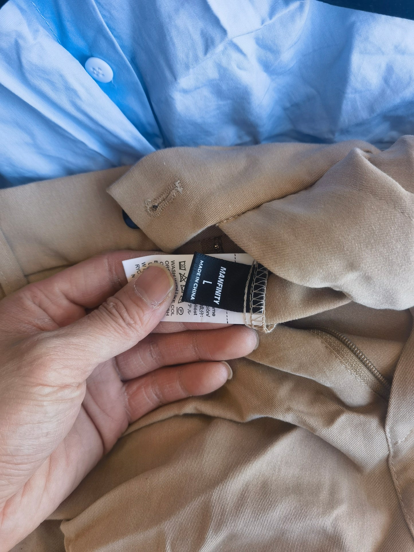 Manfinity ModaGents Men's Woven Integrated Casual Straight-Leg Pants For Daily WearSize L