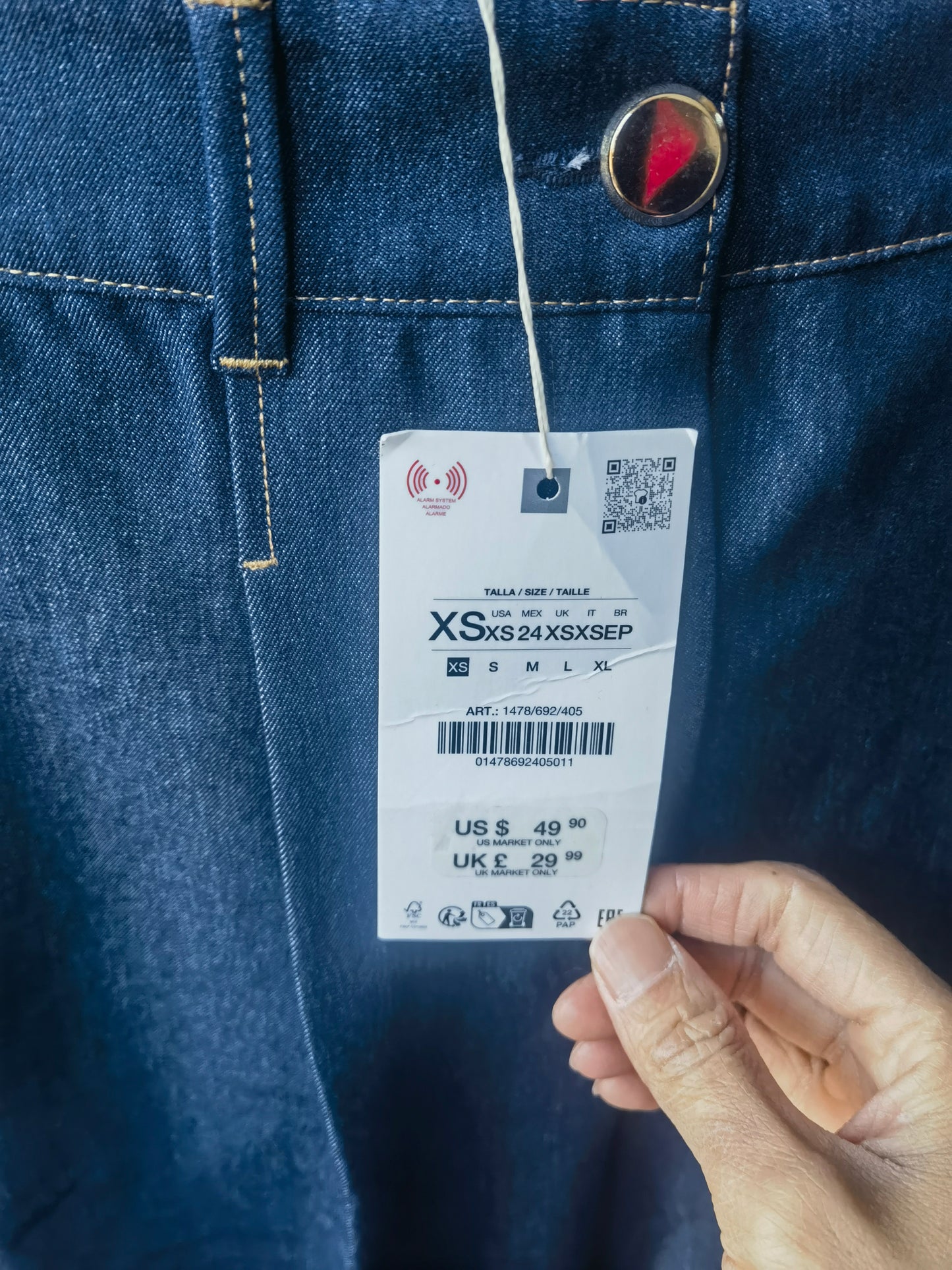 Women's blue jeans Size XS