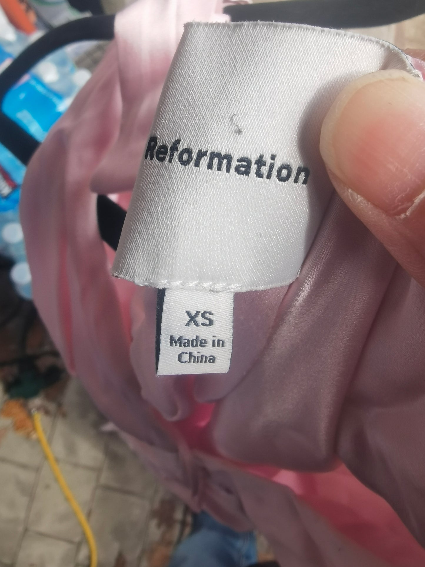 REFORMATION • Bevin Satin Dress in BabygirlSize XS