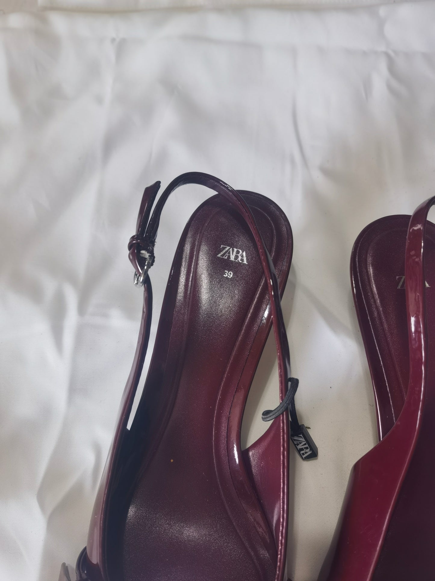 BUCKLE SLINGBACK SHOES Size 39