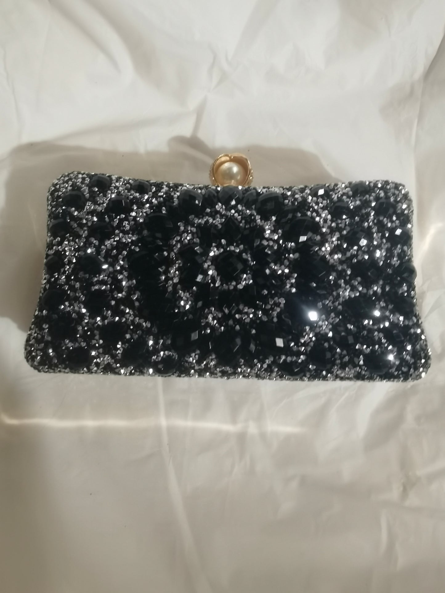 Women's black clutch