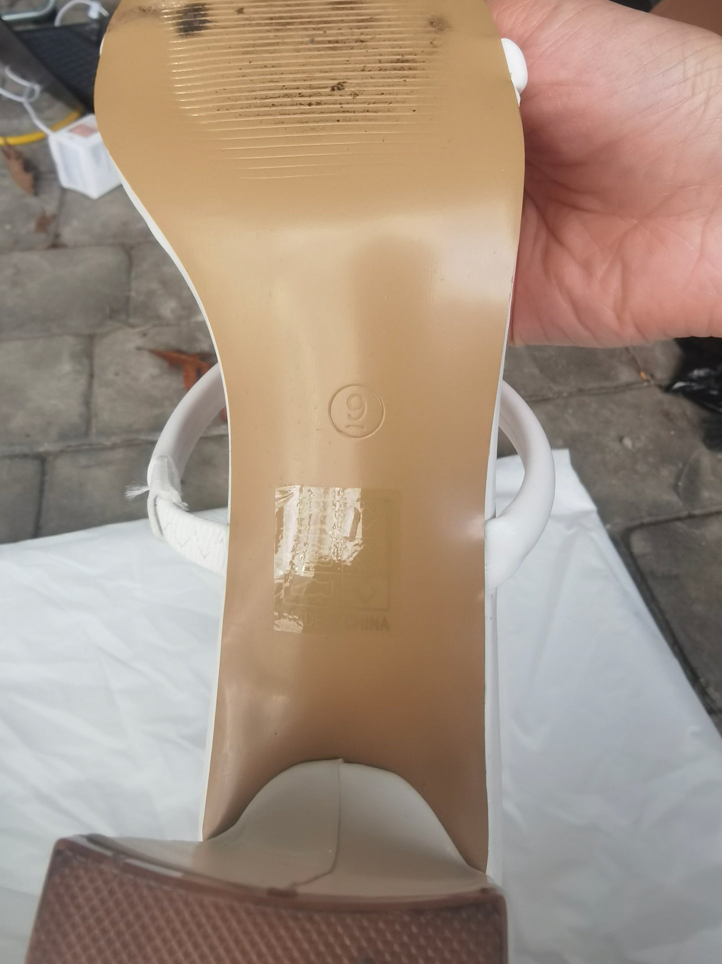 Women's Square Open Toe Heeled Sandals Two Strap Mules Slip On Block Chunky Mid Heels Sandals size 9