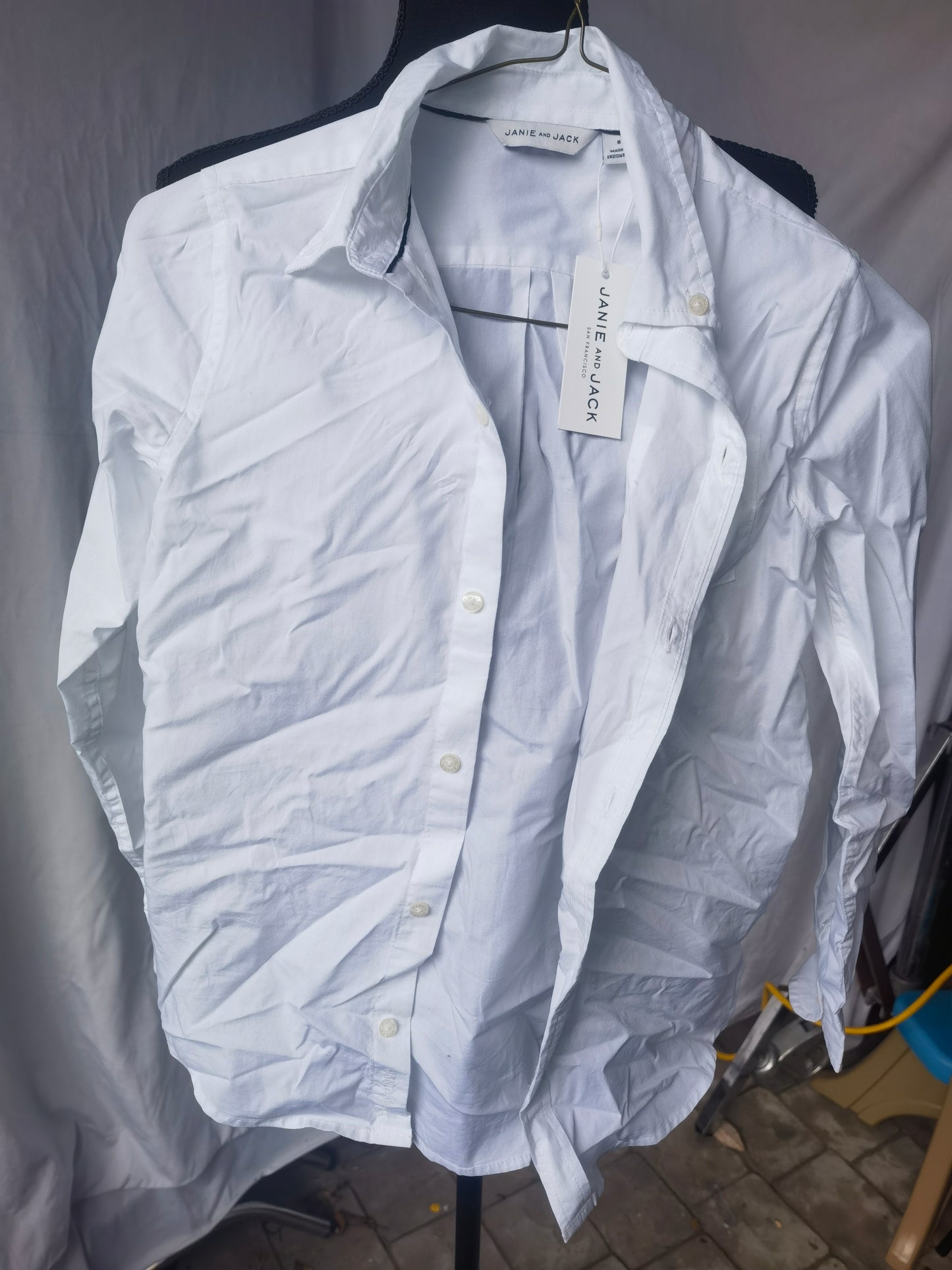 Janie and Jack Boys' Button Down Dress Up Shirtsize 8