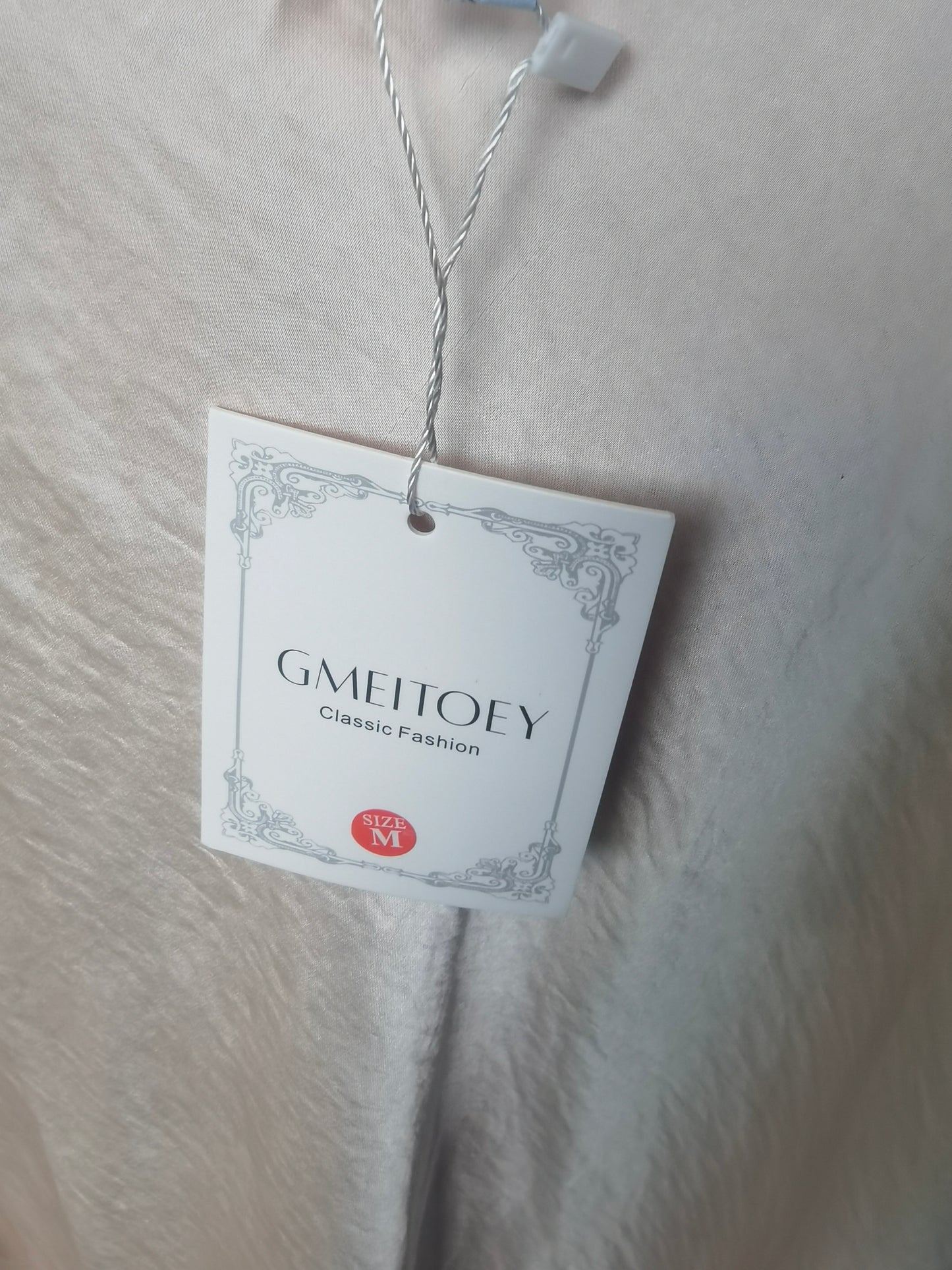 Gmeitoey 2023 Satin Cap Sleeve Cowl Back Summer Dresses for Women Elegant Ruched Waist Wedding Guest Midi Dress Size M