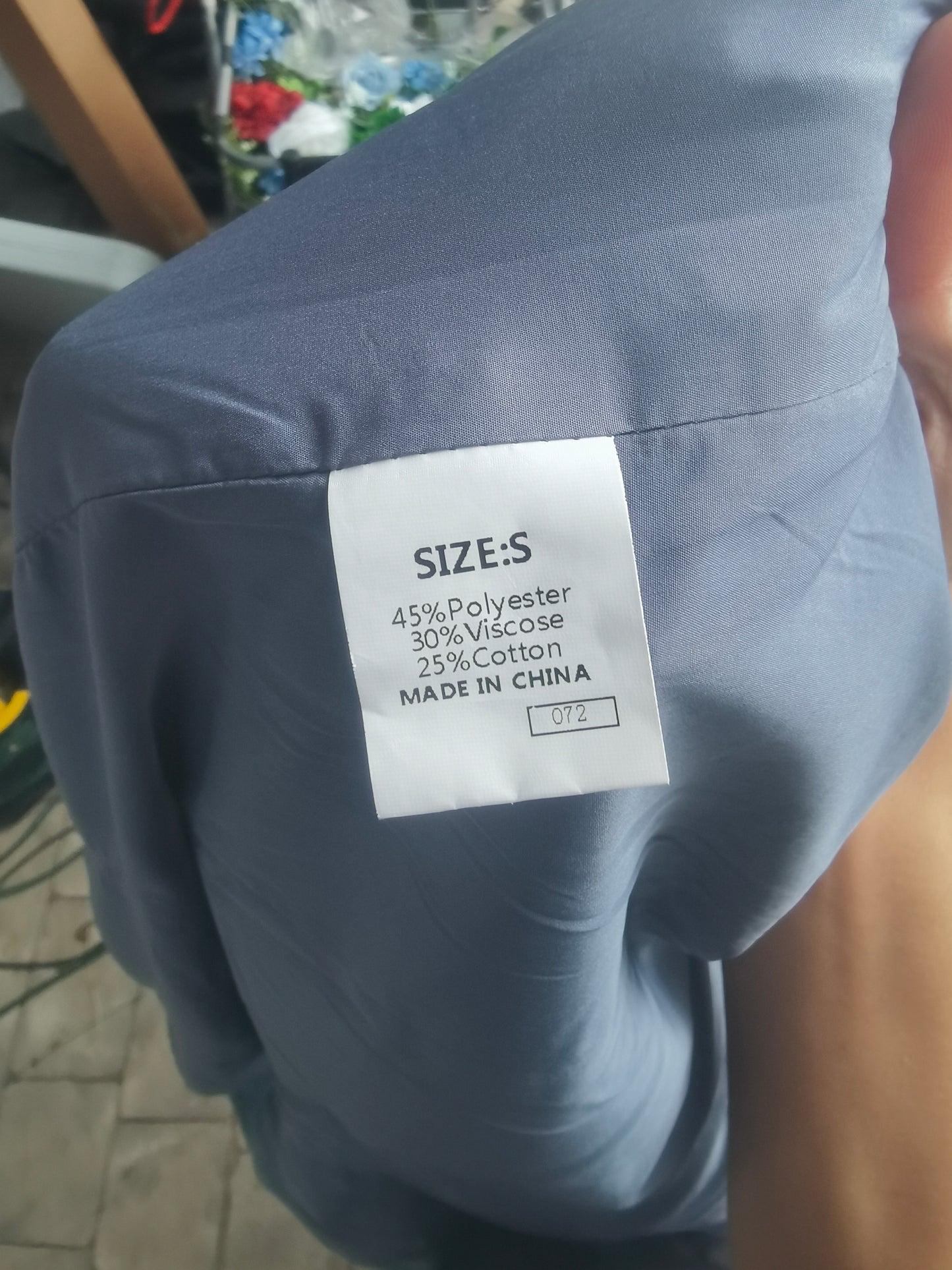 Men's Blazer Slim Fit Peak Lapel Double Breasted Jacket for Men Size S