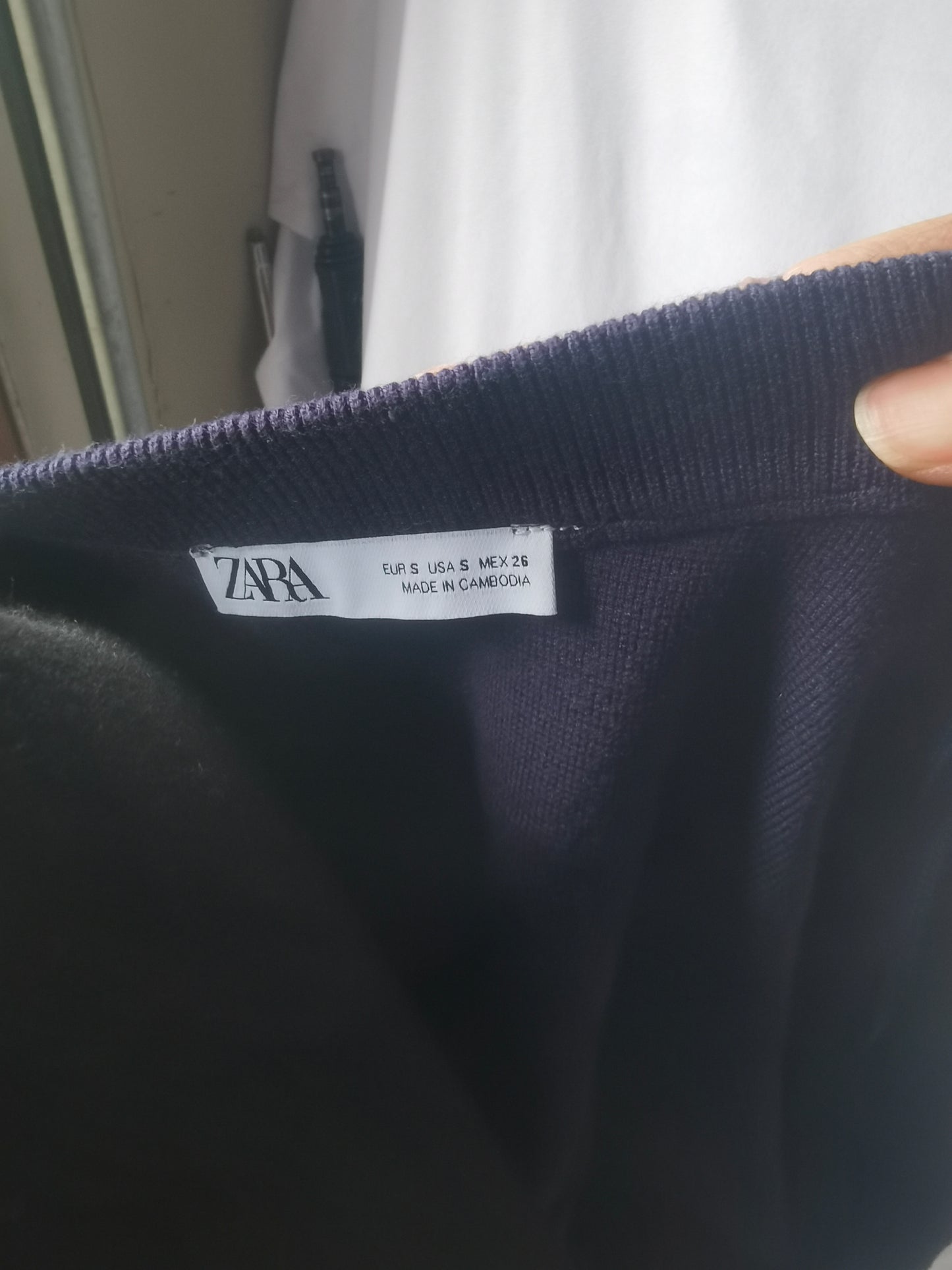 zara Women's Jersey mini skirt High waist with elastic waist. A-line hem skirt size S