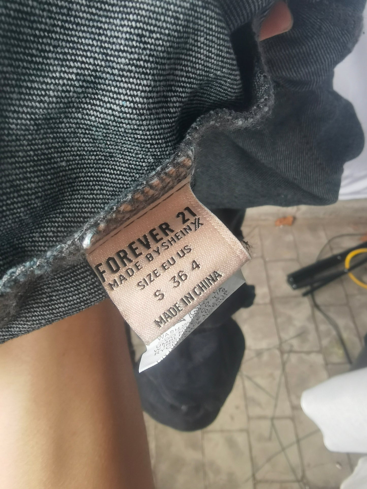 women's navy blue classic lapel multi-pocket denim jacket size 4