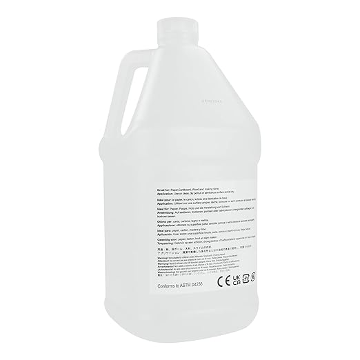 Amazon Basics All Purpose Washable School Clear Liquid Glue - Great for Making Slime, 128 fl oz