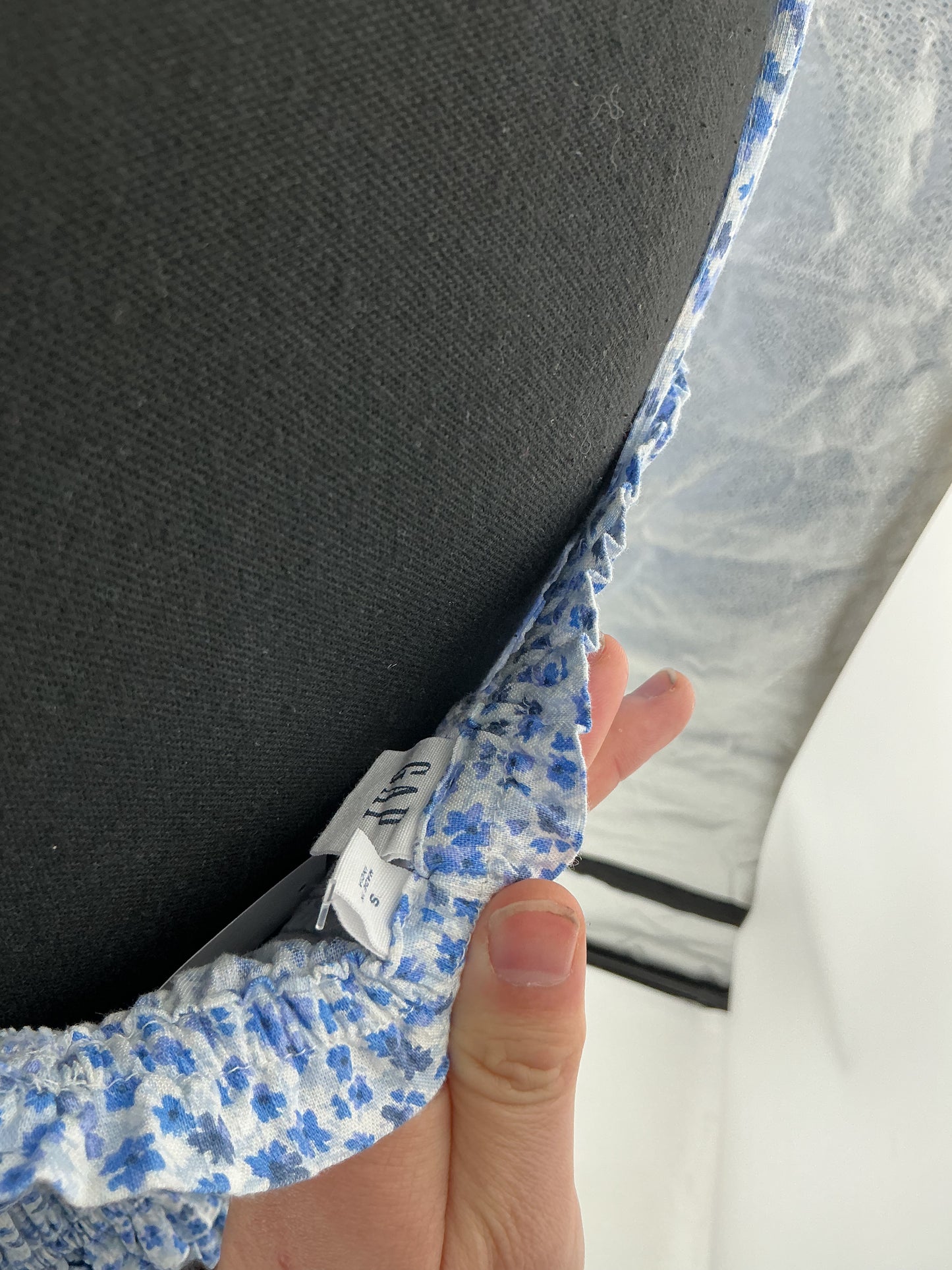 GAP Blue and White Floral Long Dress - Size S