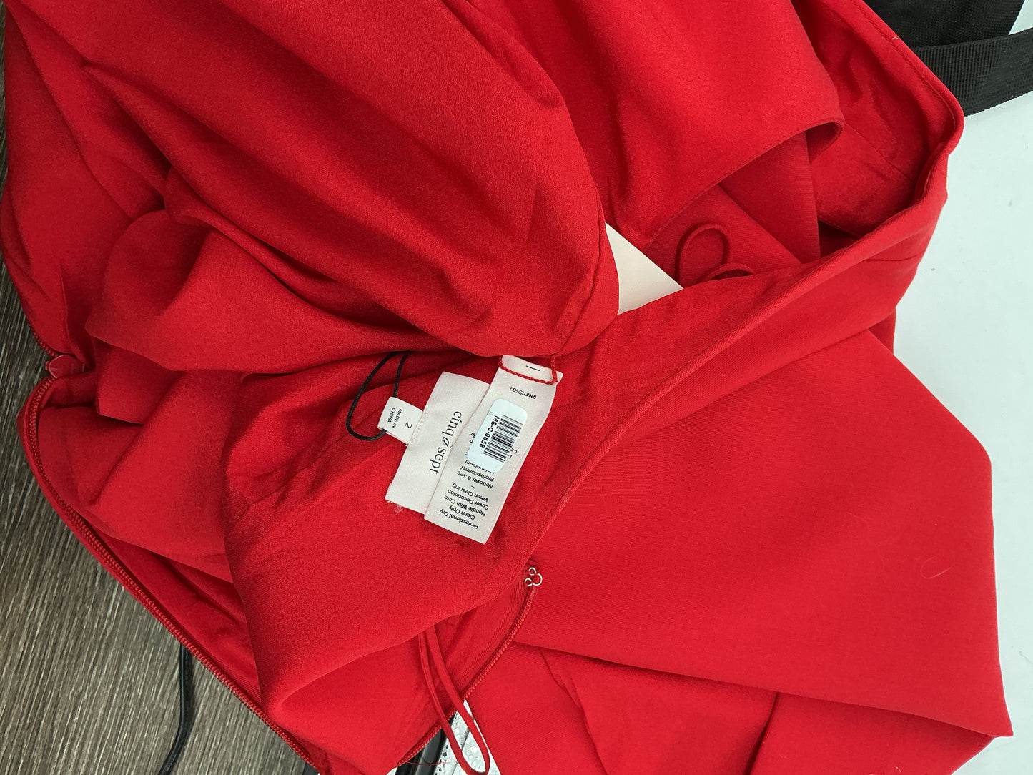 Red Sleeveless Long Dress Size 2