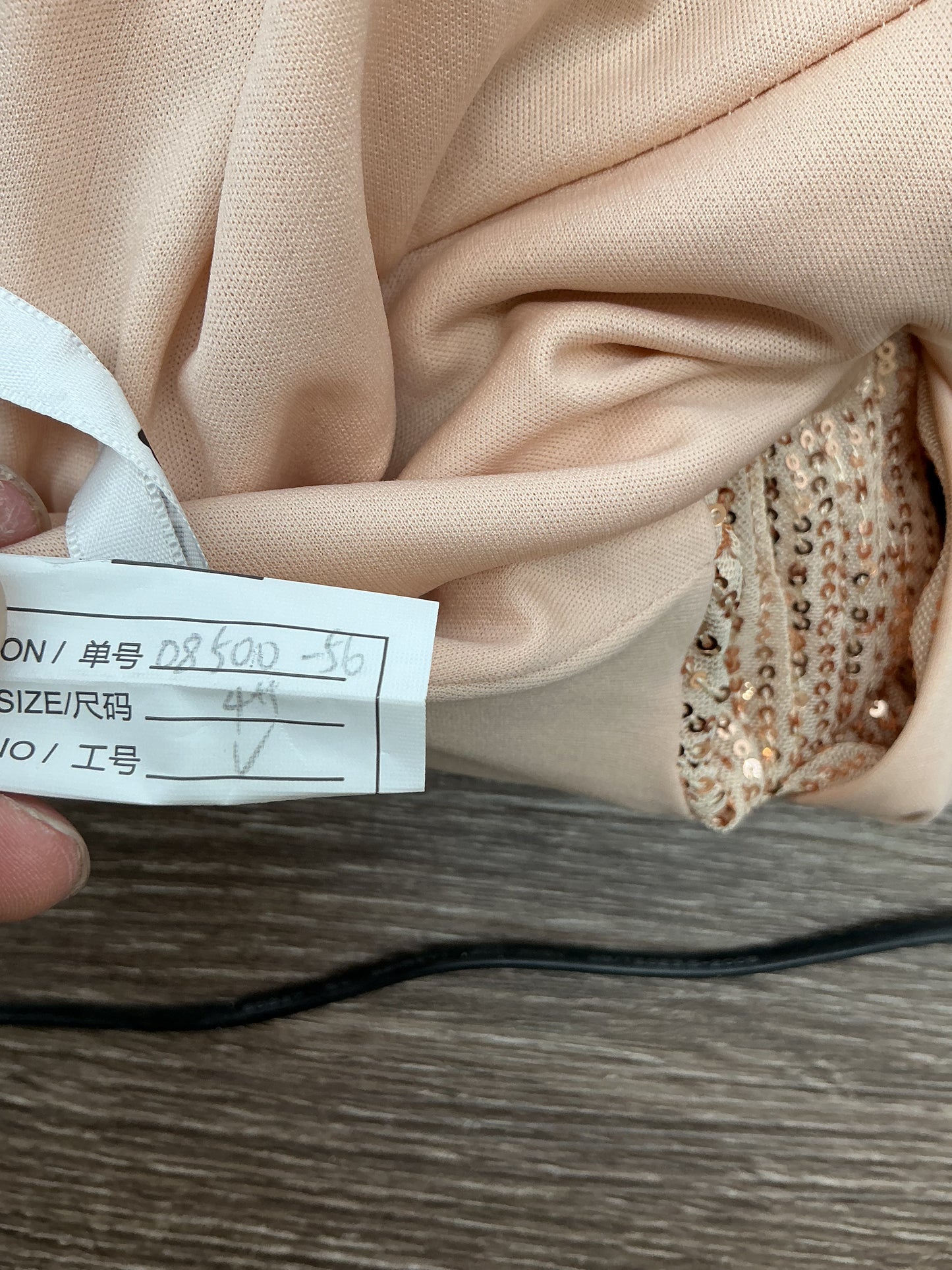 Gold Sequin Long Dress Size Unknown