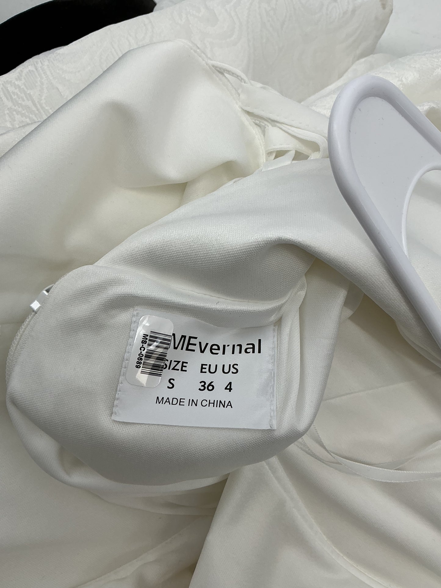 White Long Dress Size S