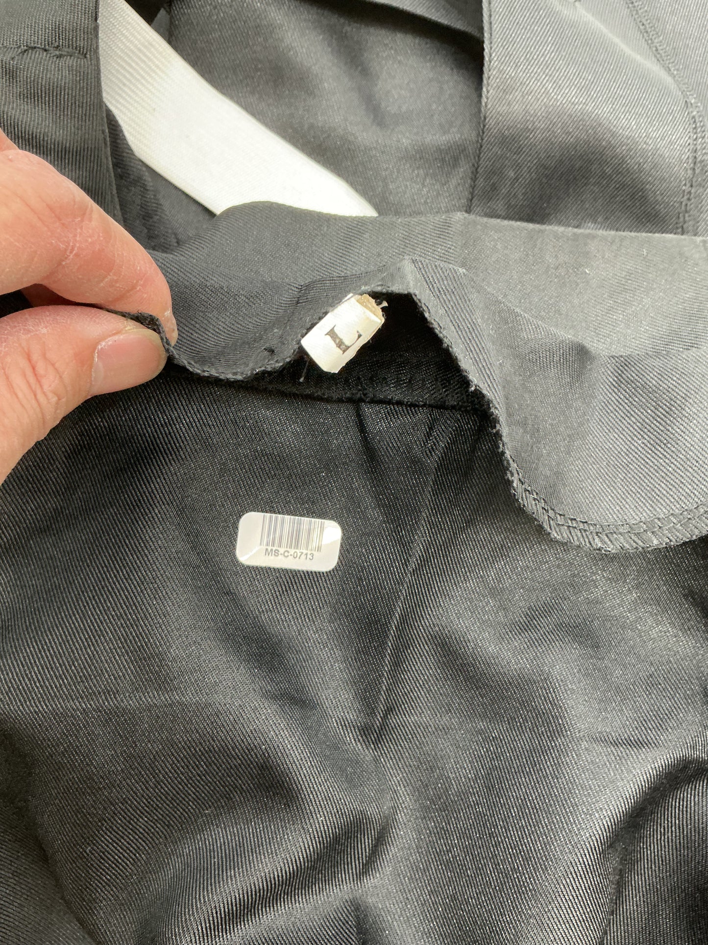 Long Black Coat Size L