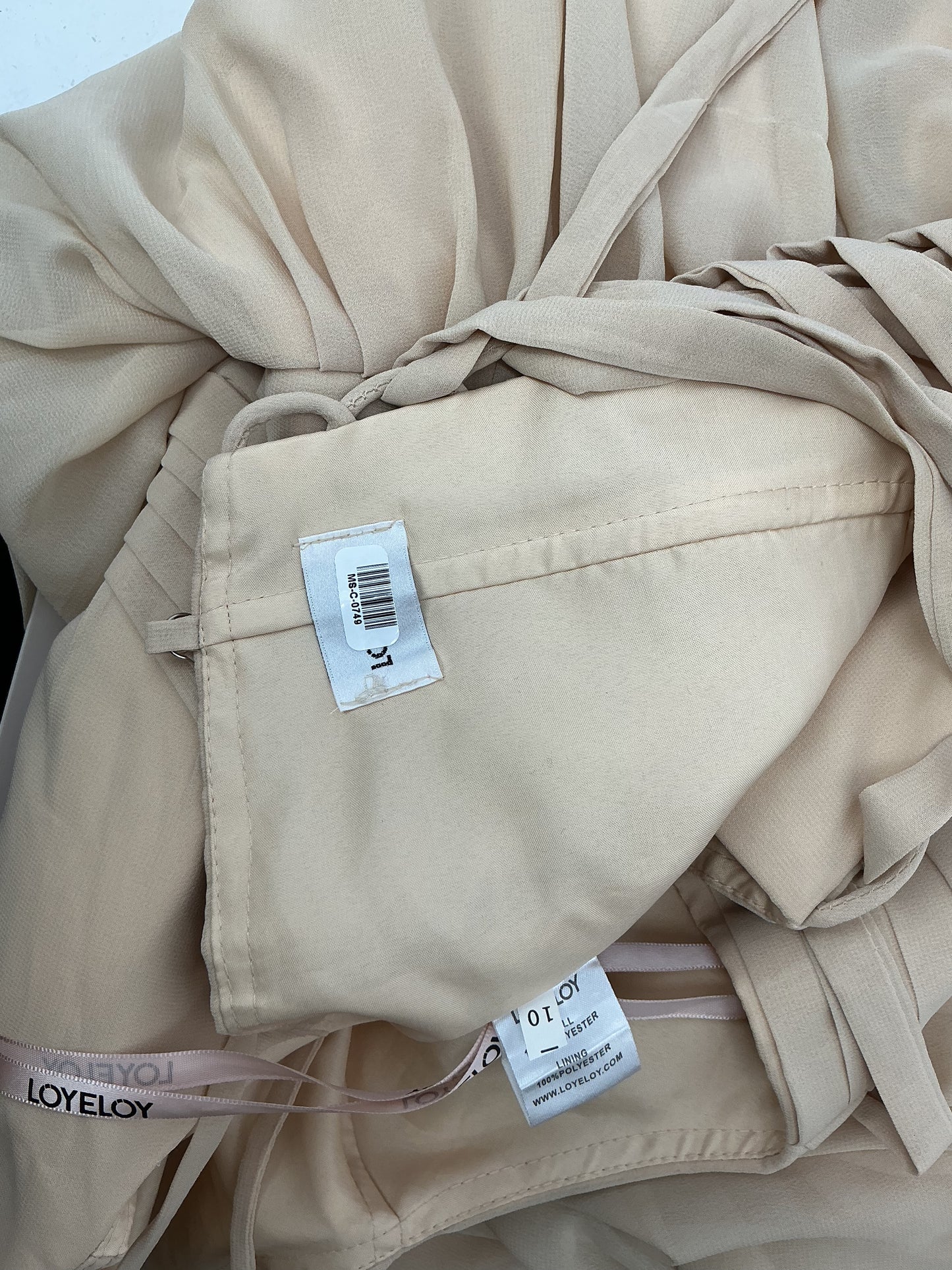 Beige Long Dress Size 10