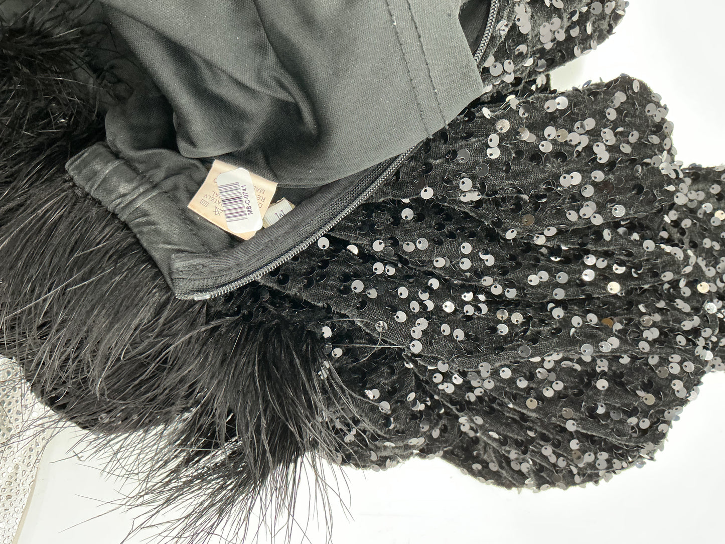 Black Sequin Dress Size M