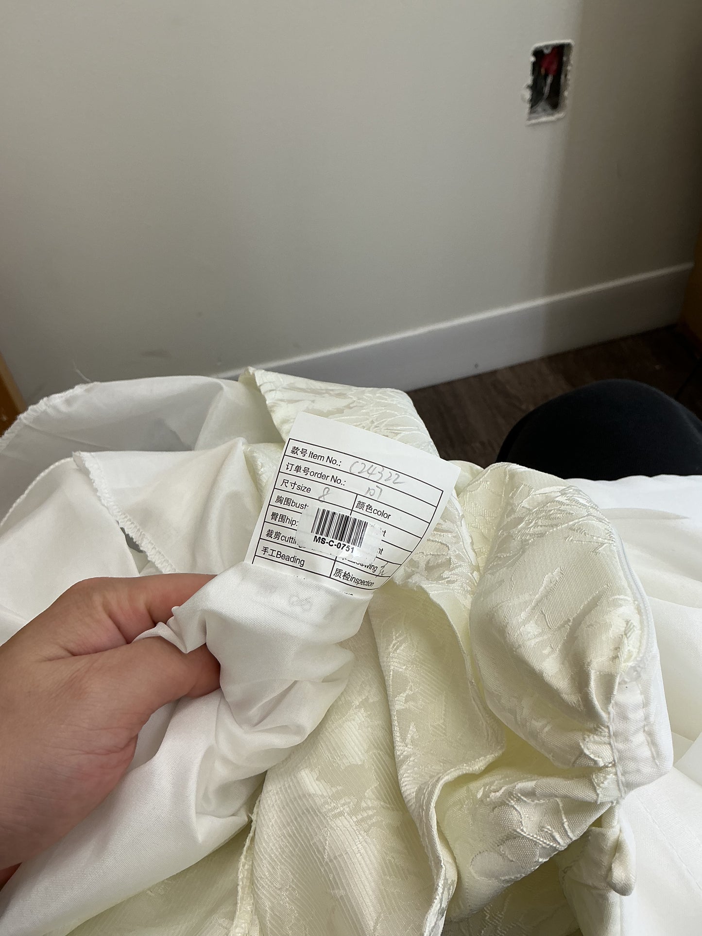 White Strapless Dress Size 8