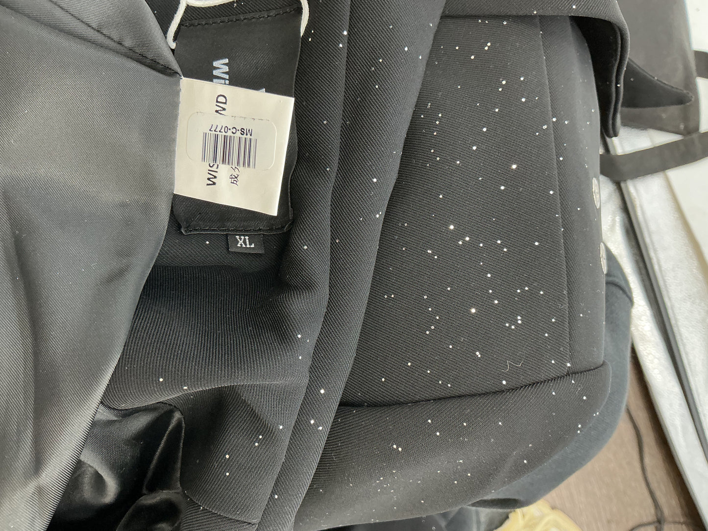 Black Textured Blazer Size XL