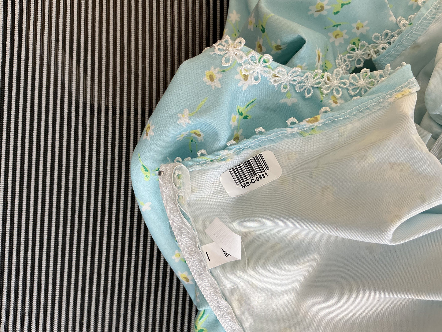 Light Blue Floral Dress Size No