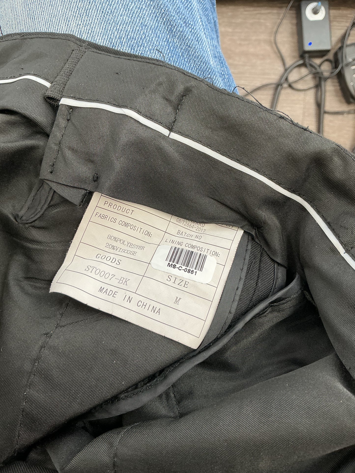 Black Suit Pants Size M