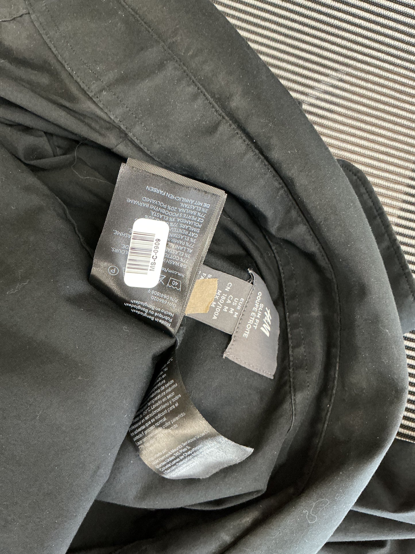 H&M Black Suit Shirt Size M