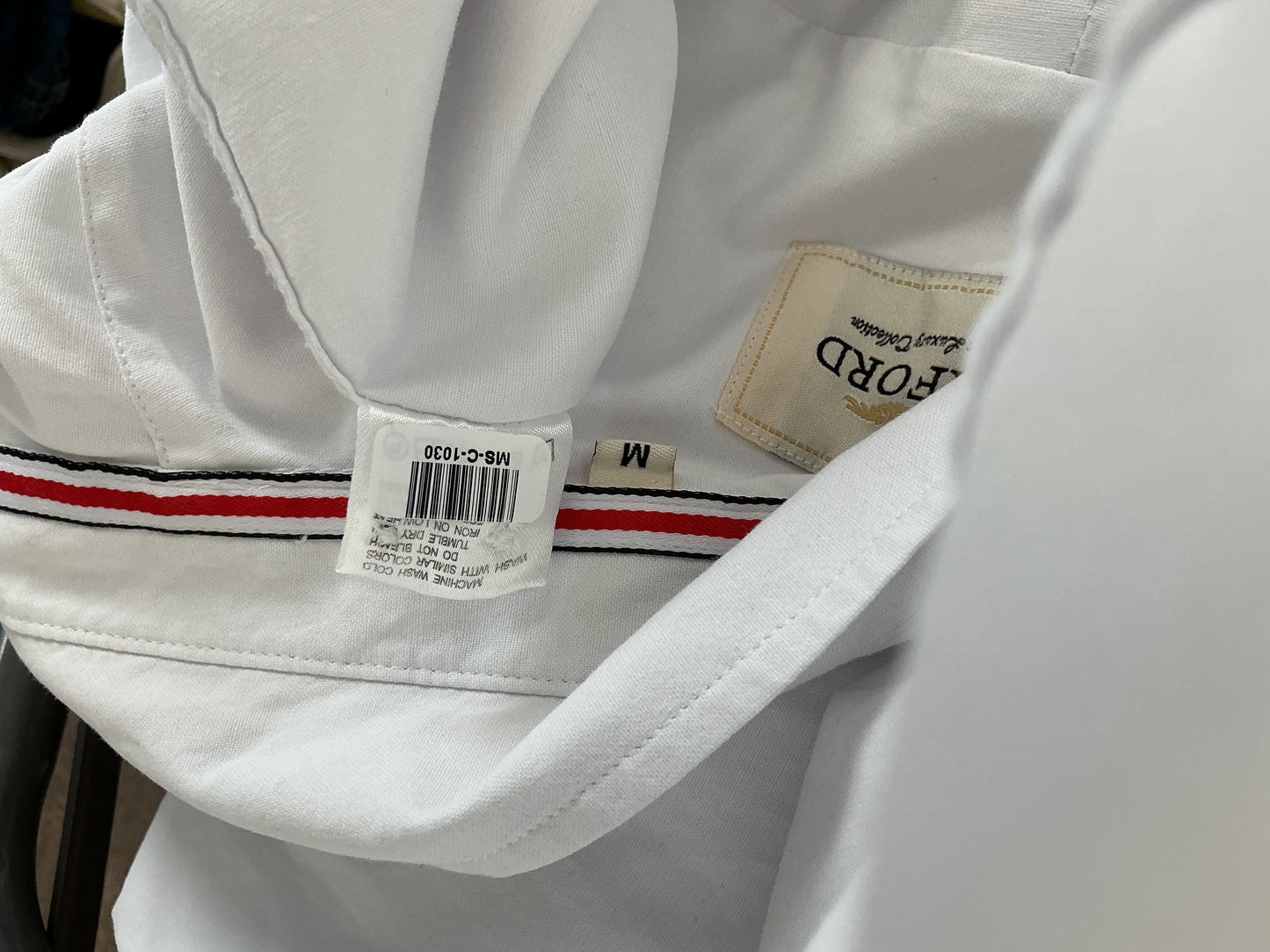 White Suit Shirt Size M