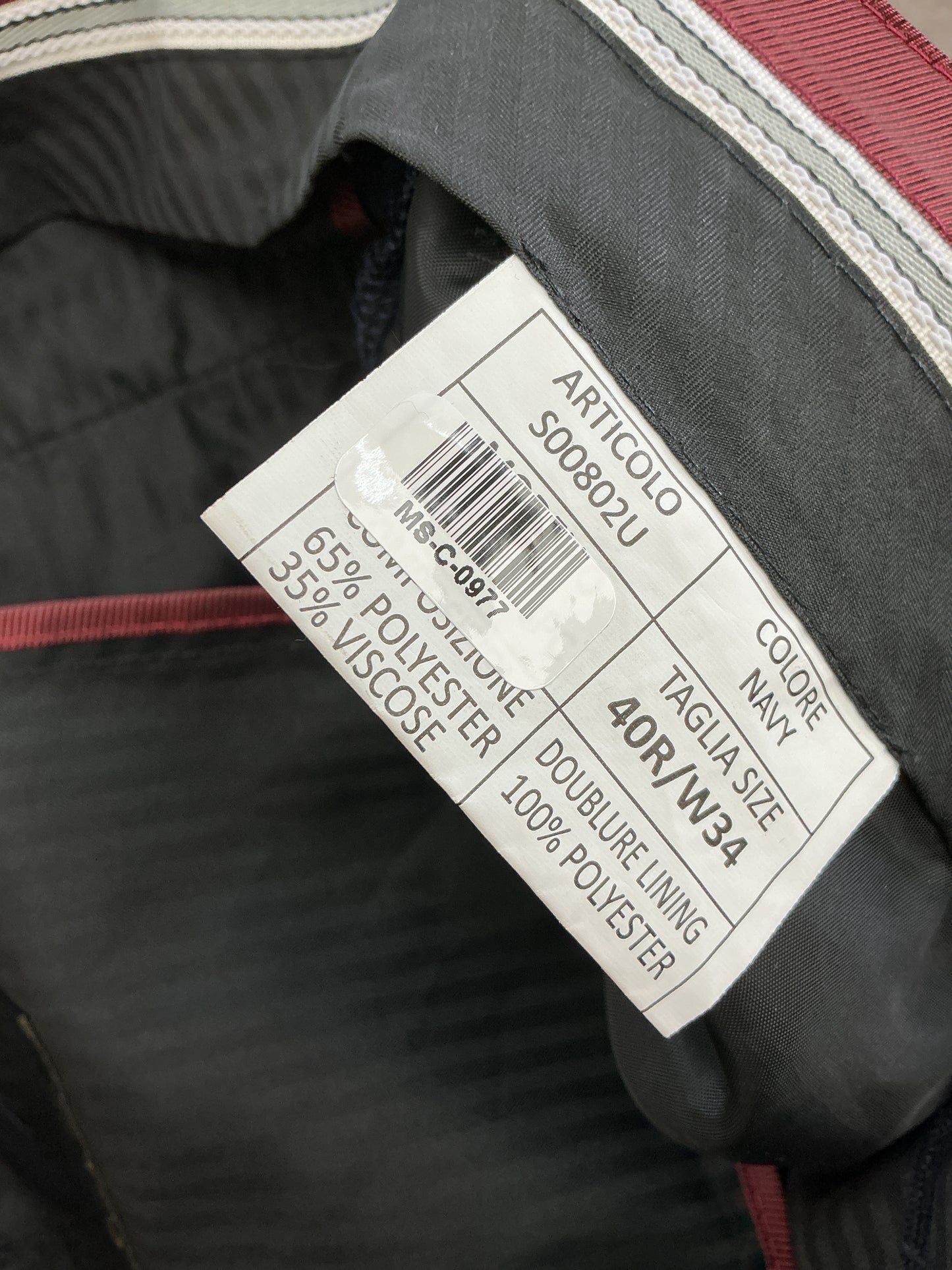 Navy Blue Suit Pants Size 40R/W34