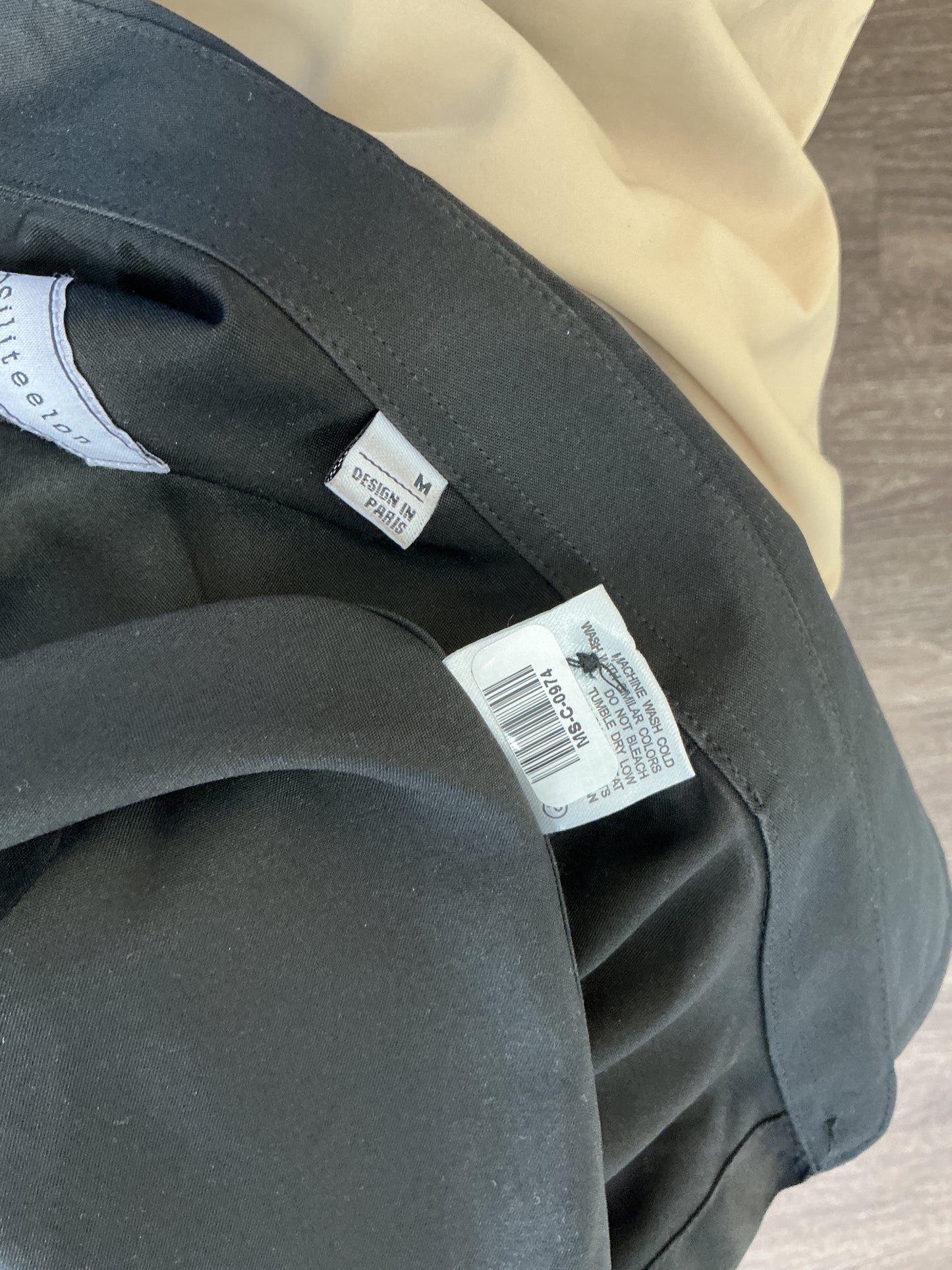 Black Suit Shirt Size M