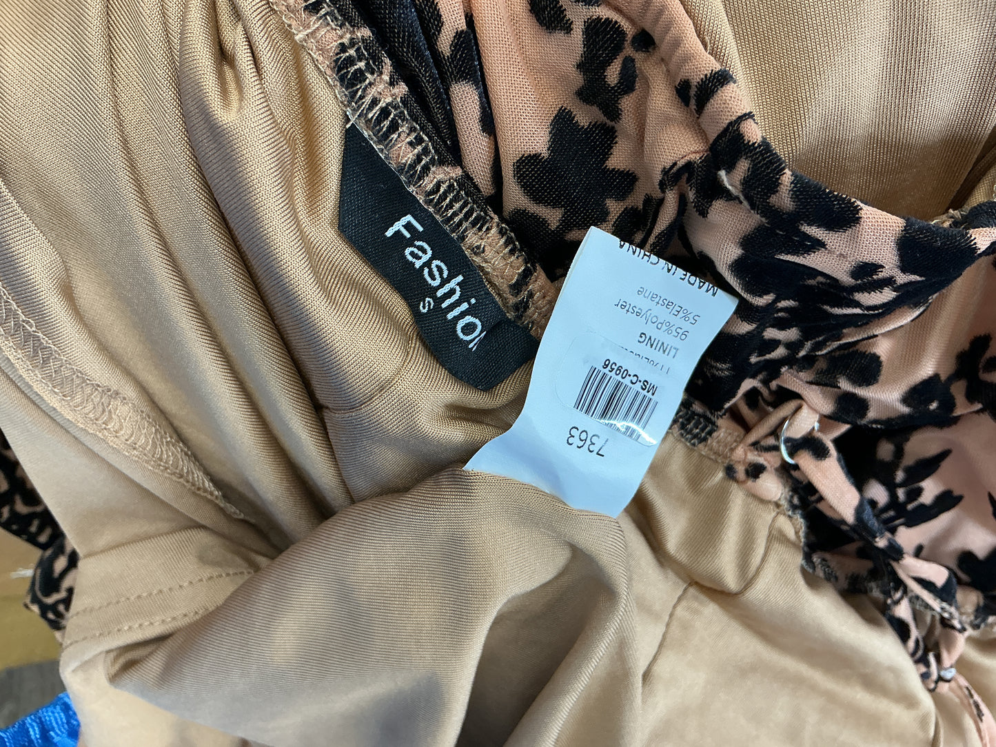 Terracotta Flocked Velvet Floral Midi Slip Dress Size S