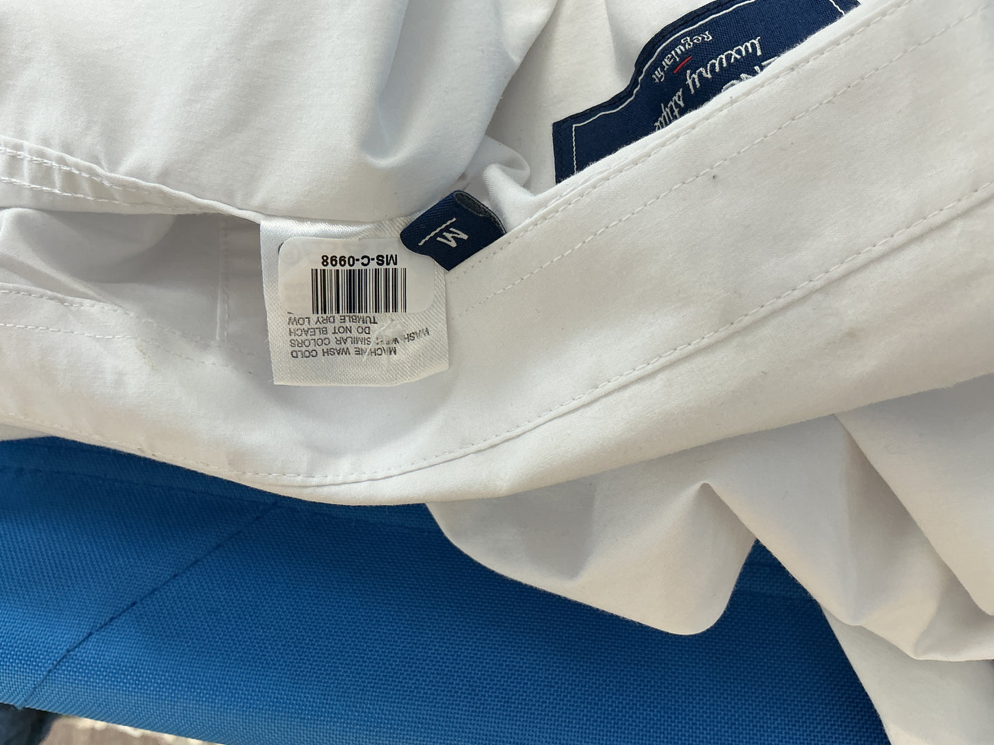 White Suit Shirt Size M