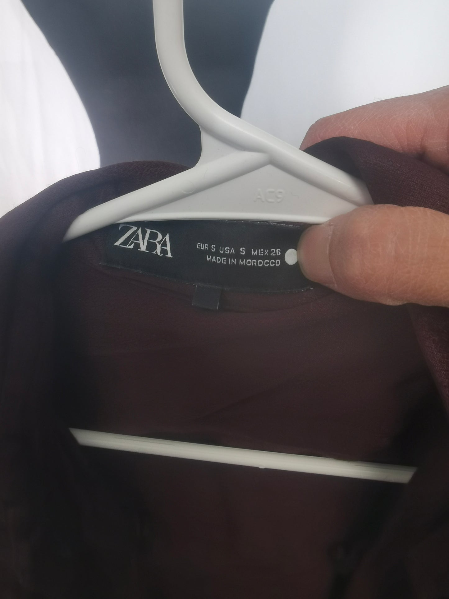 ZARA Women's Red Shirt Long Sleeve Size S