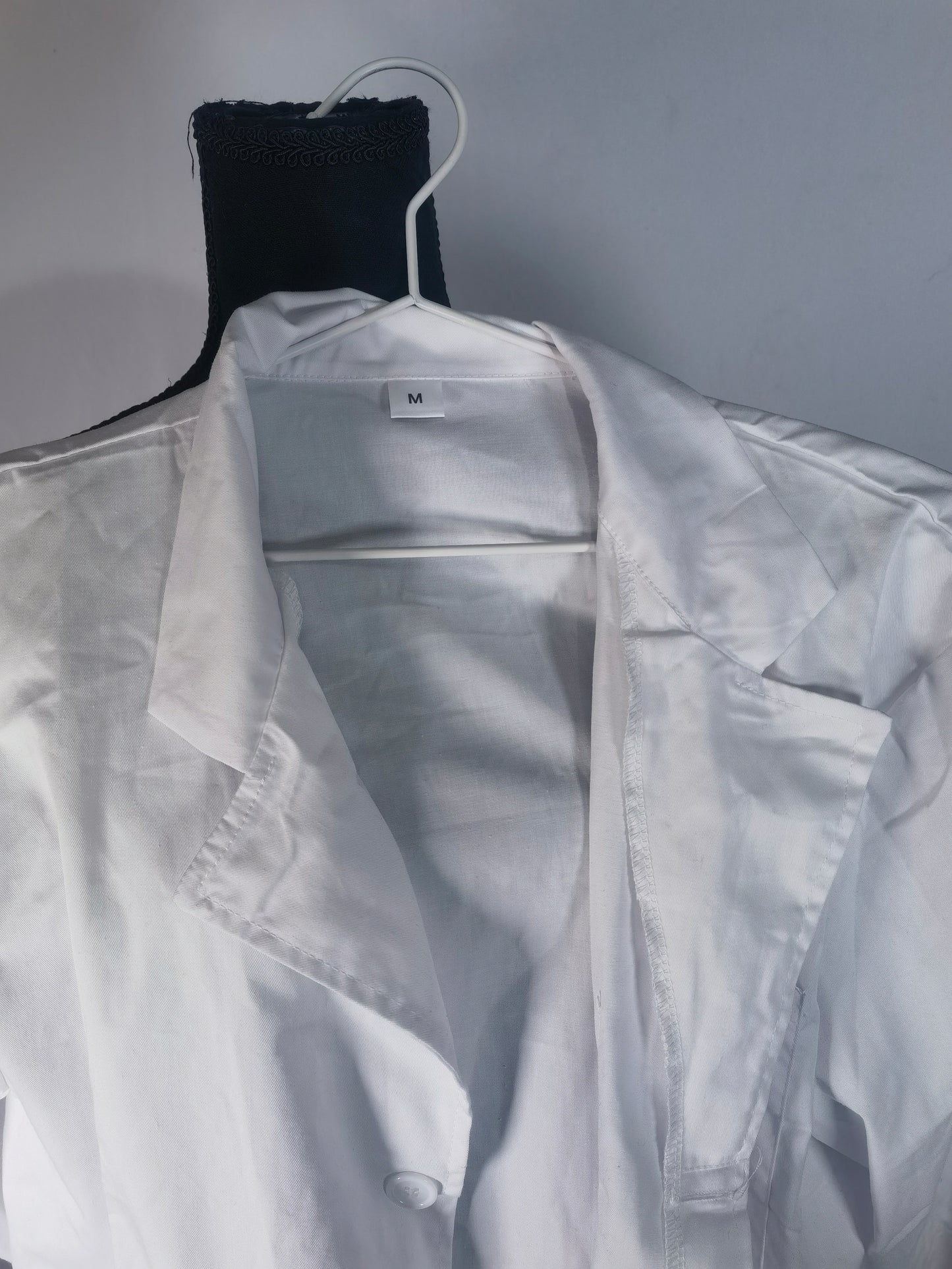 White Lab Coats for Women and Men Unisex Labcoat Professional Lab Coat for Women, Full Sleeve Cotton Long Medical Coat Size M