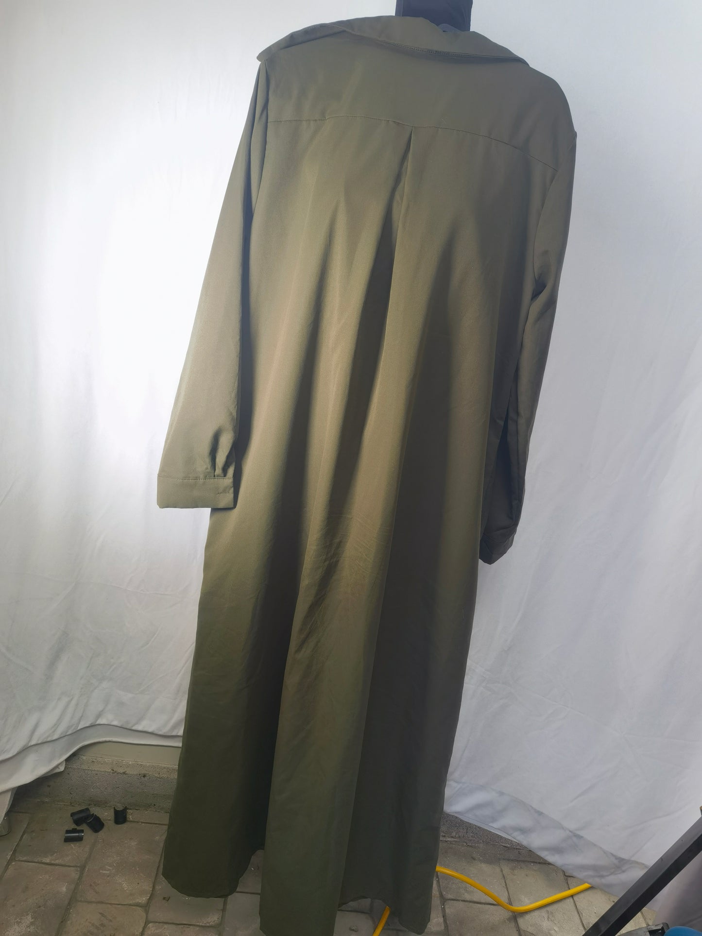 Cotton Linen Dresses for Women,2024 Summer Trendy Lapel Button Down Maxi Dress,Casual Loose Long Sleeve Beach Dress didn't find size on picture