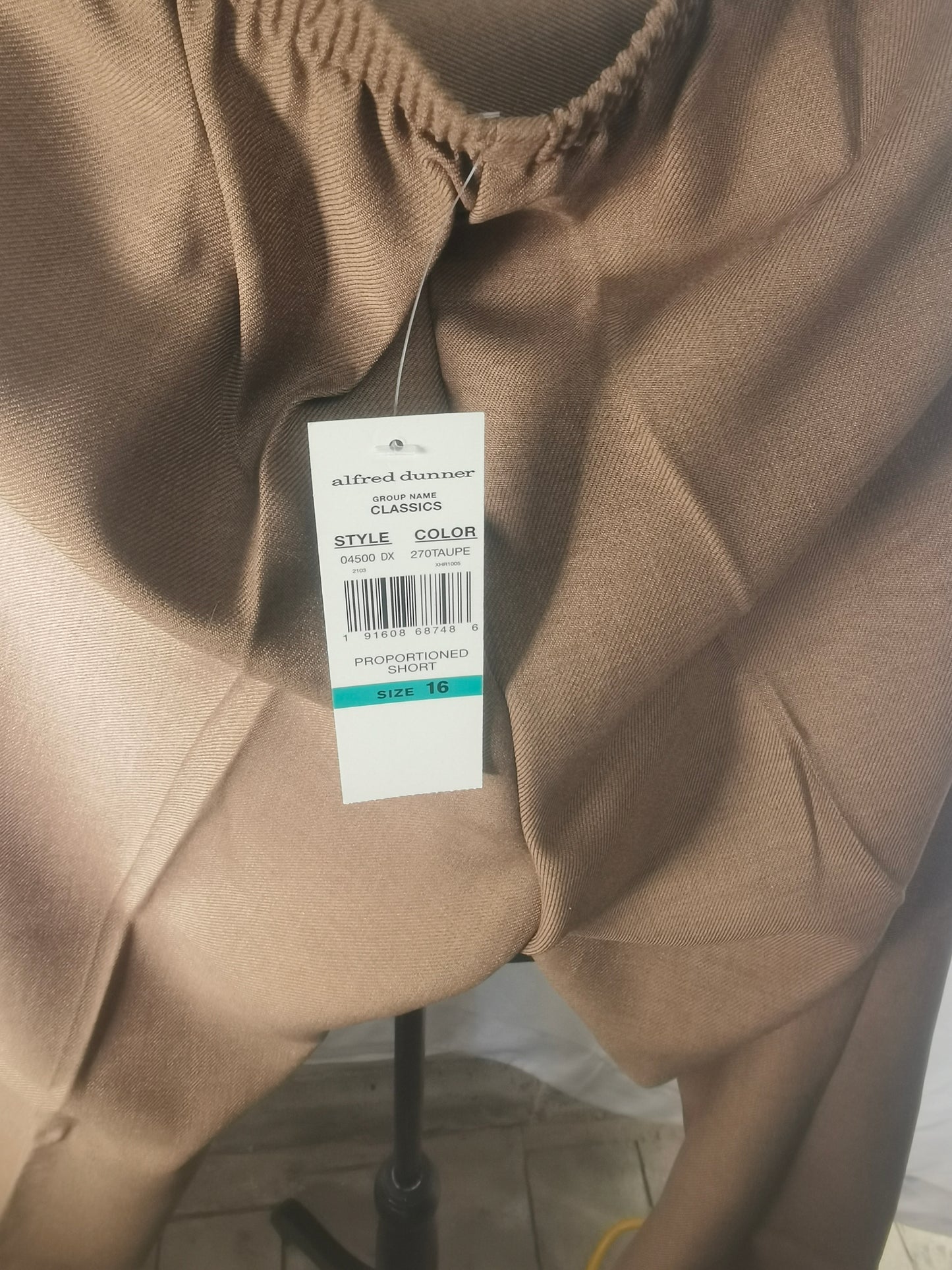 Textured Trousers with All-around Elastic Waistband size 16