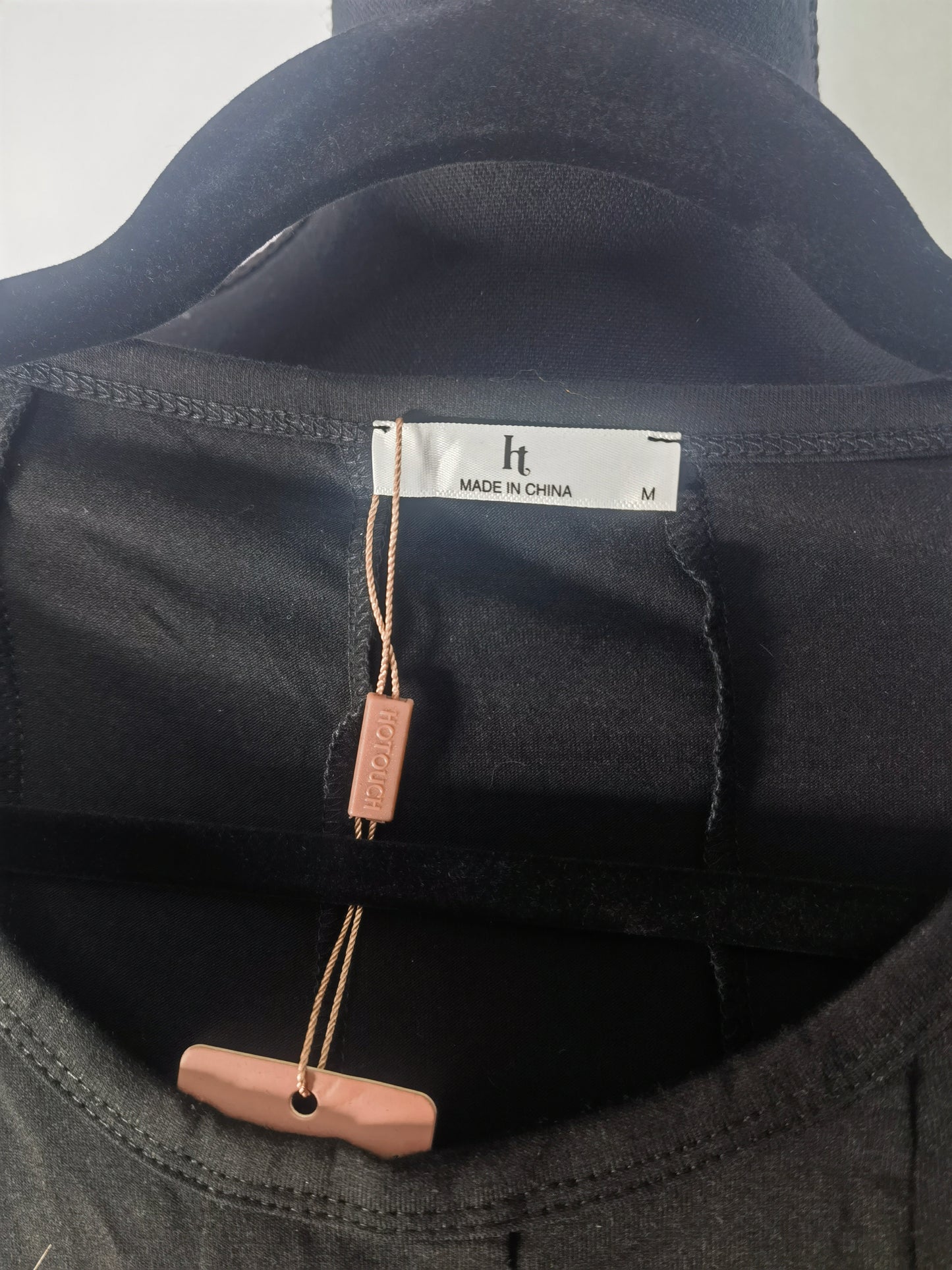 Brave Soul otto midi t-shirt dress with slit in black Size M