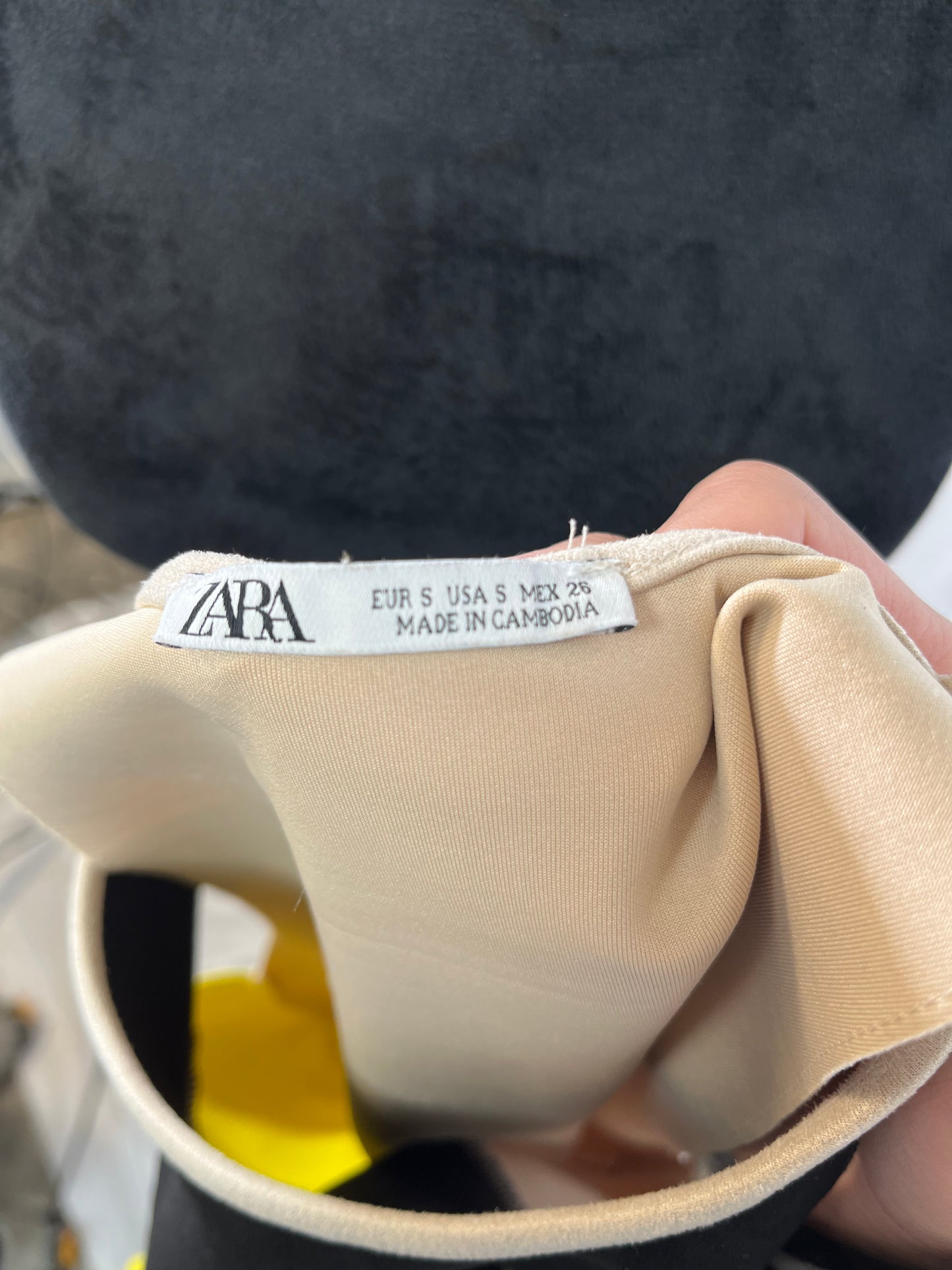 Zara womens faux suede tank with short set - size small Size S