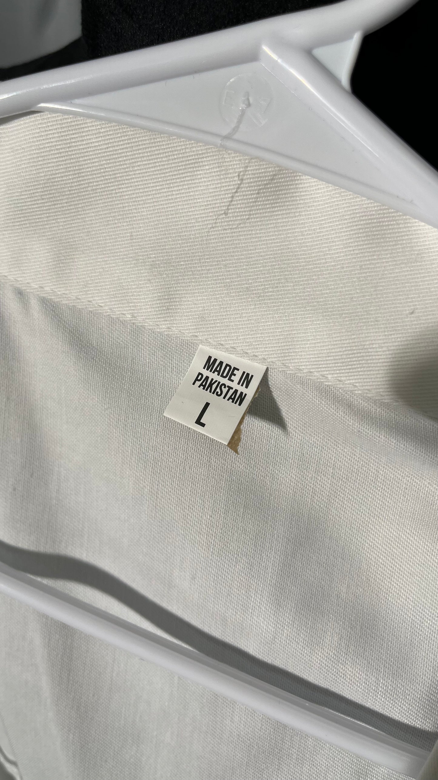 DR Uniforms Lab Coat for Men - 100% Cotton - Unisex Lab Coat - White Long Coat - Lab Coat for Students and Doctor - White Size L