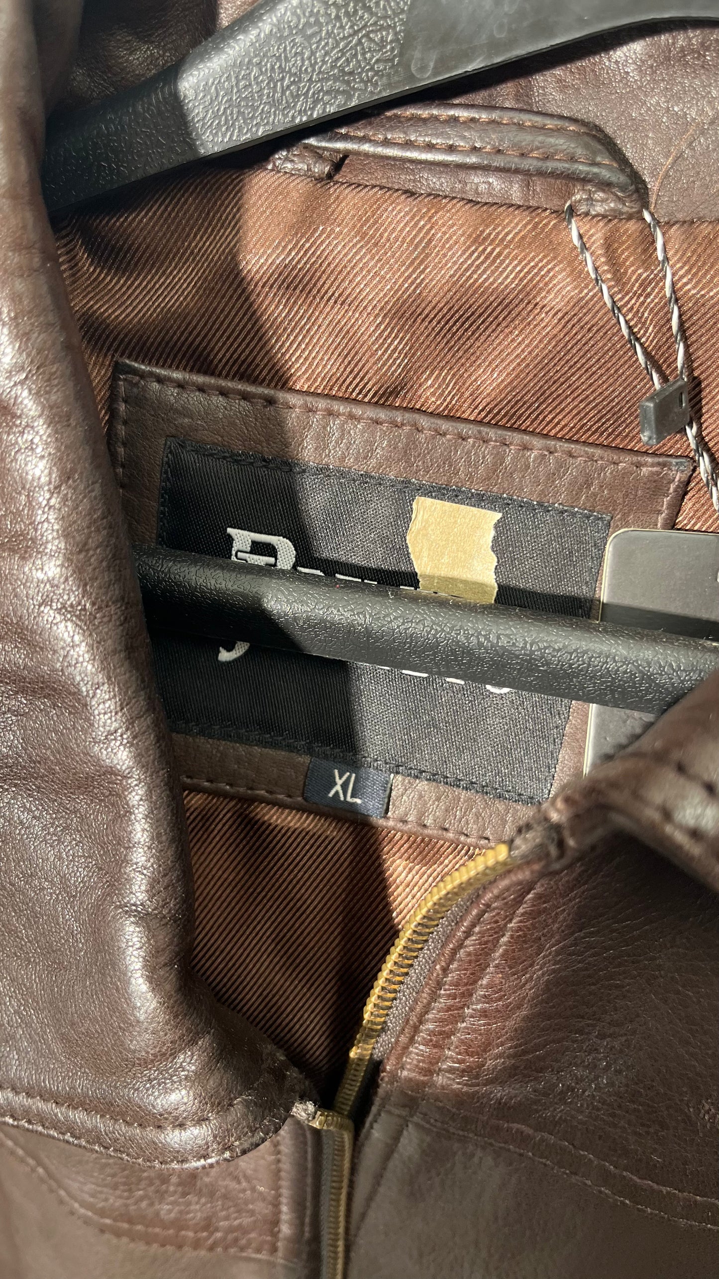 Cowhide Leather Motorcycle Jacket Men Biker Waxed Brown Classic Shirt Collar Vintage Leather Jacket For Man Size XL