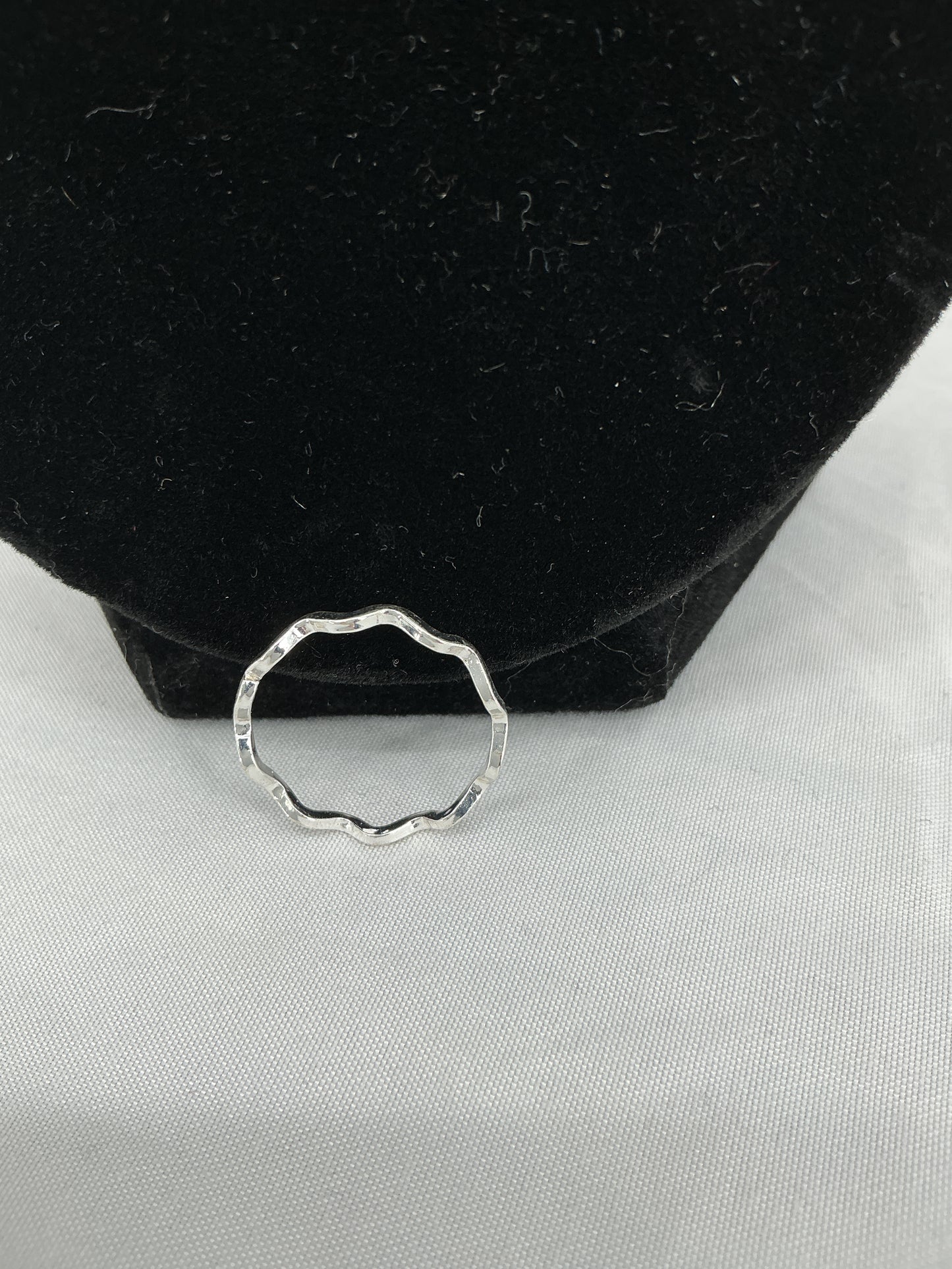 Dainty Sterling Silver Wavy Ring