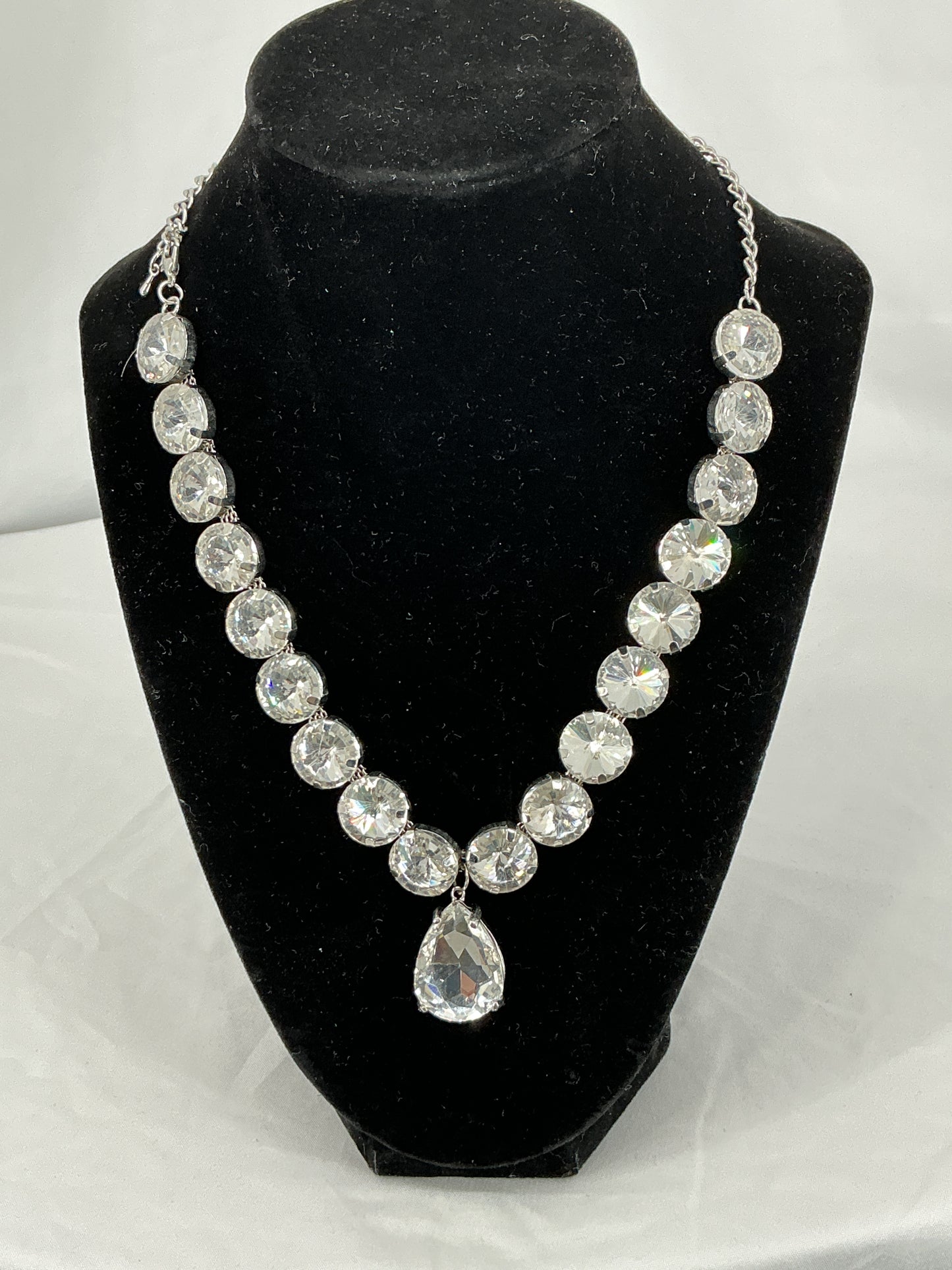 Sparkling Rhinestone Collar Necklace, Wedding Evening Party Accessory