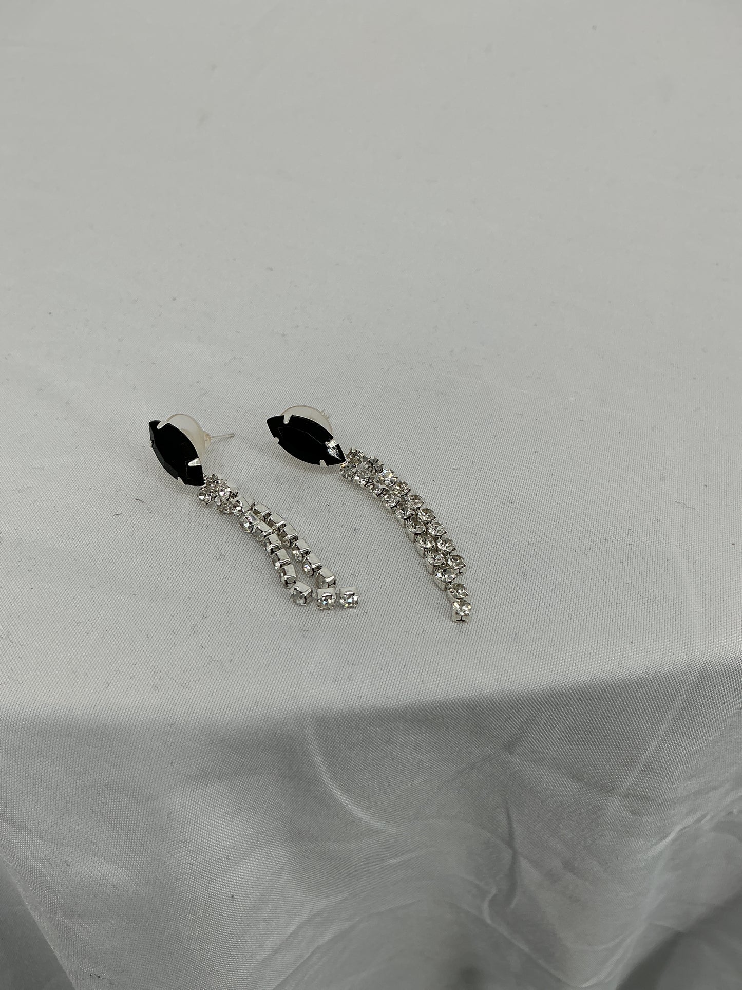 Elegant Raven Wing Tassel Earrings