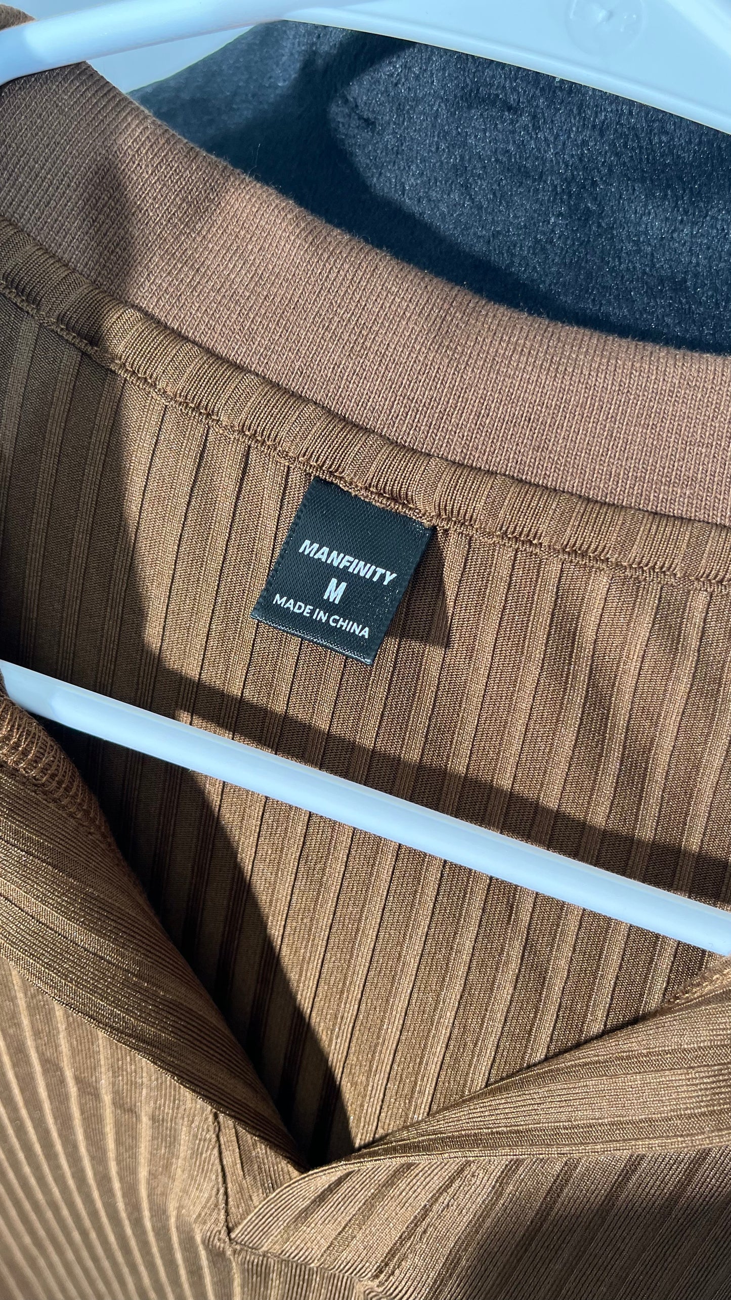 MALO Tortilla Brown Long Sleeve Men's Light Polo Sweater US 4XL IT 60 Size M