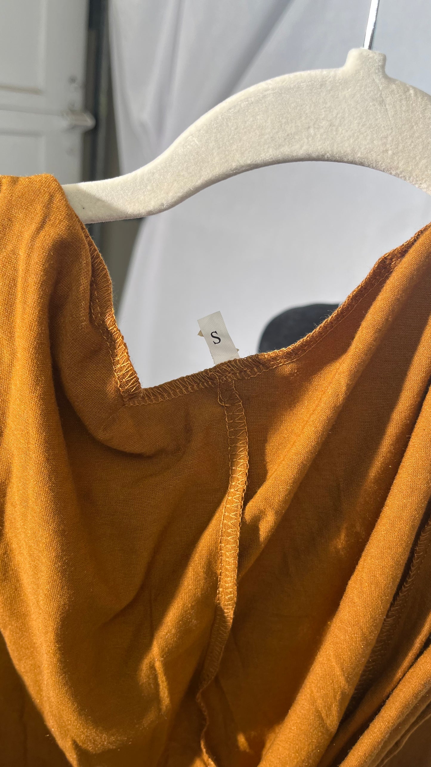 Vicki Gunvalson’s Bronze Ruched Confessional Dress Size S