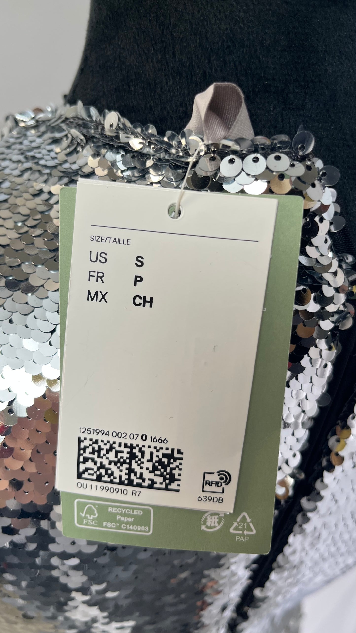 PrettyGuide Women's Sparkly Sequin Dress Adjustable Spaghetti Strap Shimmer Bodycon Mini Club Dresses Party Night Size S