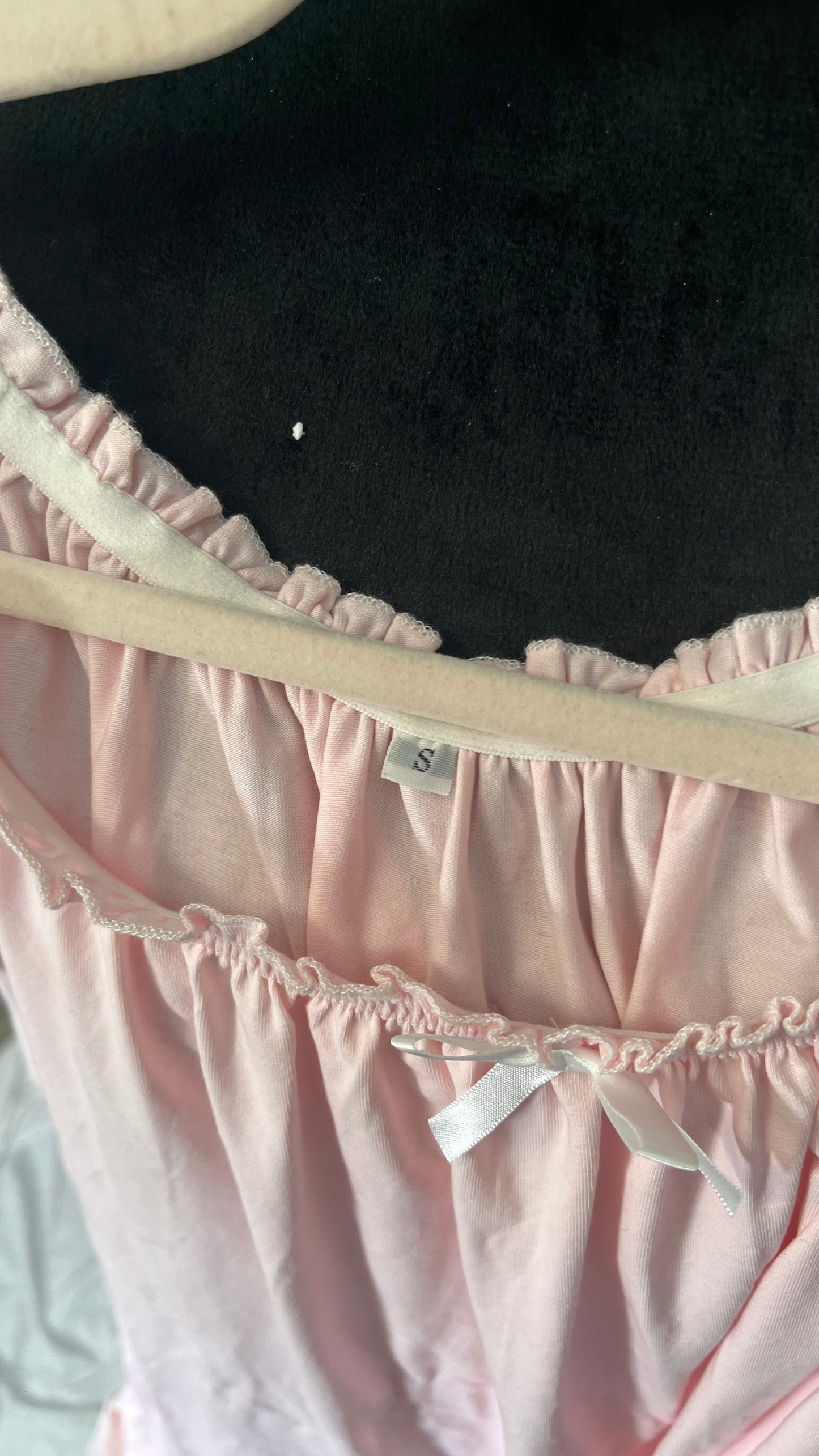 Nanxson Women's Cotton Nightdress Summer Short Sleeve Nightdress Vintage Pajamas Size S