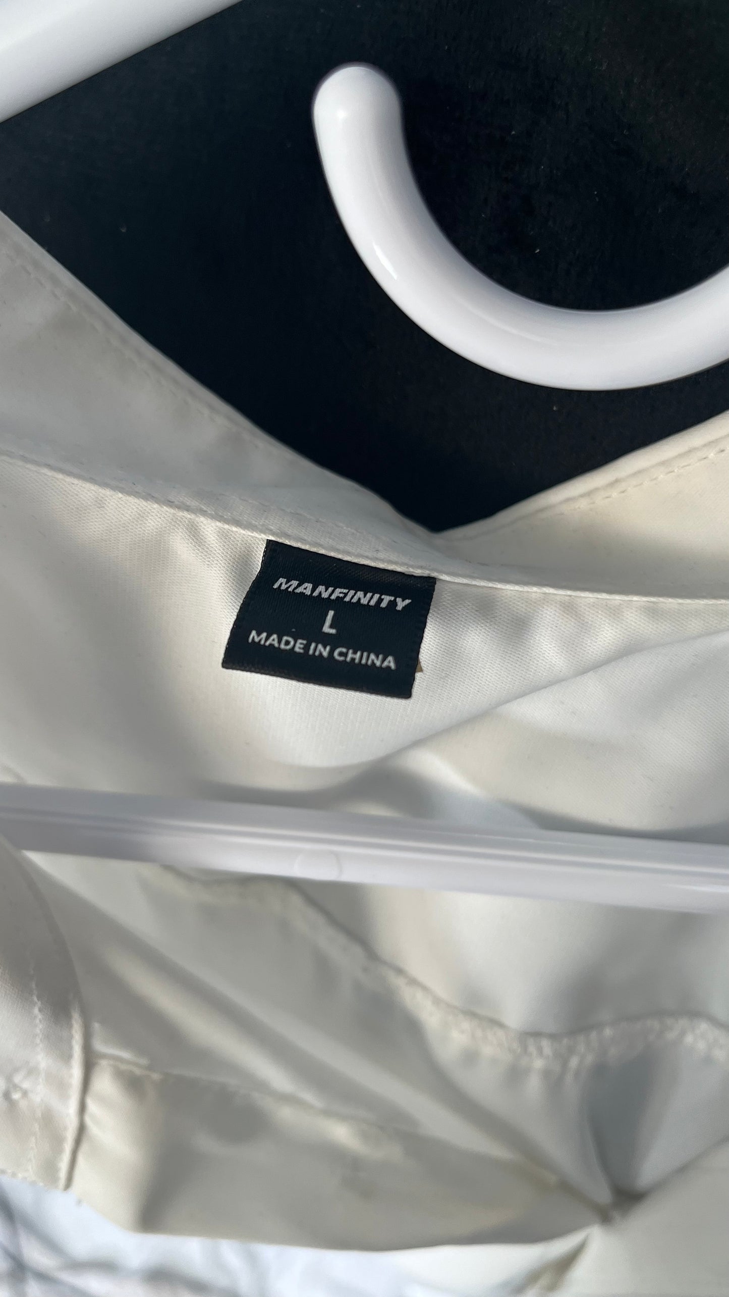 Long Sleeve Shirts for Men Solid Color Casual Button Up Shirt Men Size L