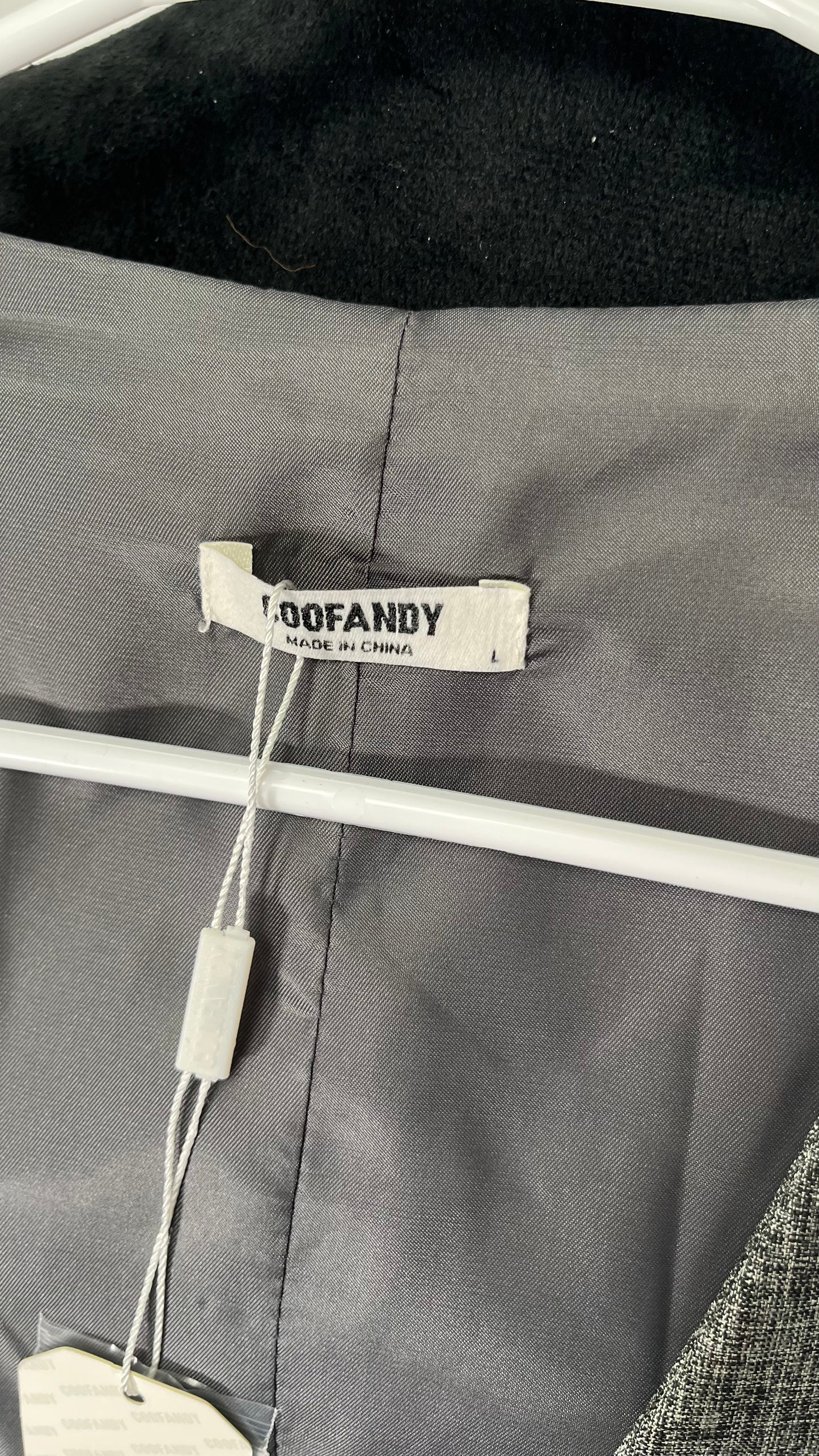 Ruth&Boaz 2Pockets 5Buttons Wool Tweed Business Suit Vest Size L