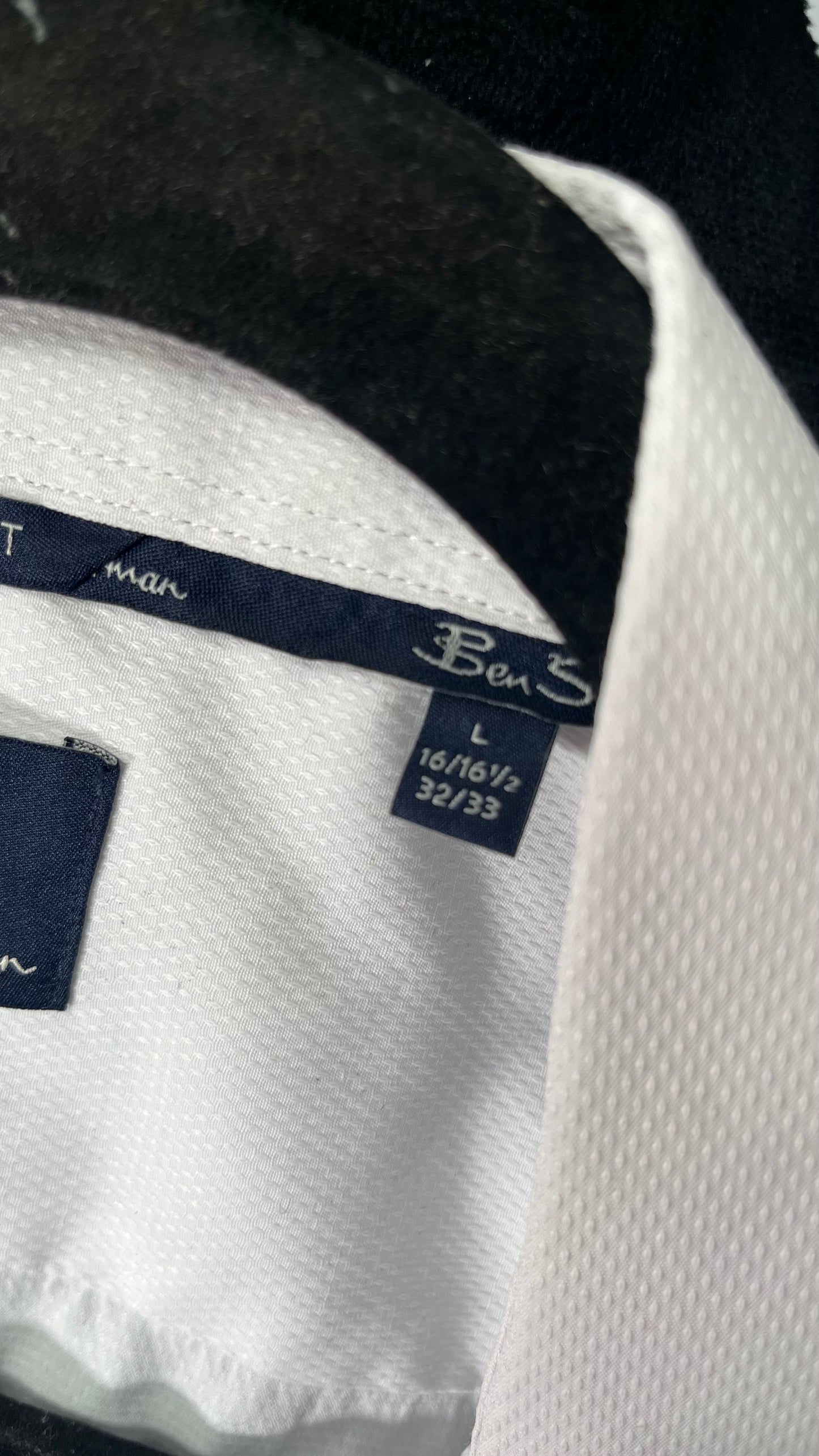 Womens Long Sleeve Blouse Ruffle Trim Button Up White Shirt Office Shirt Work Tops size L