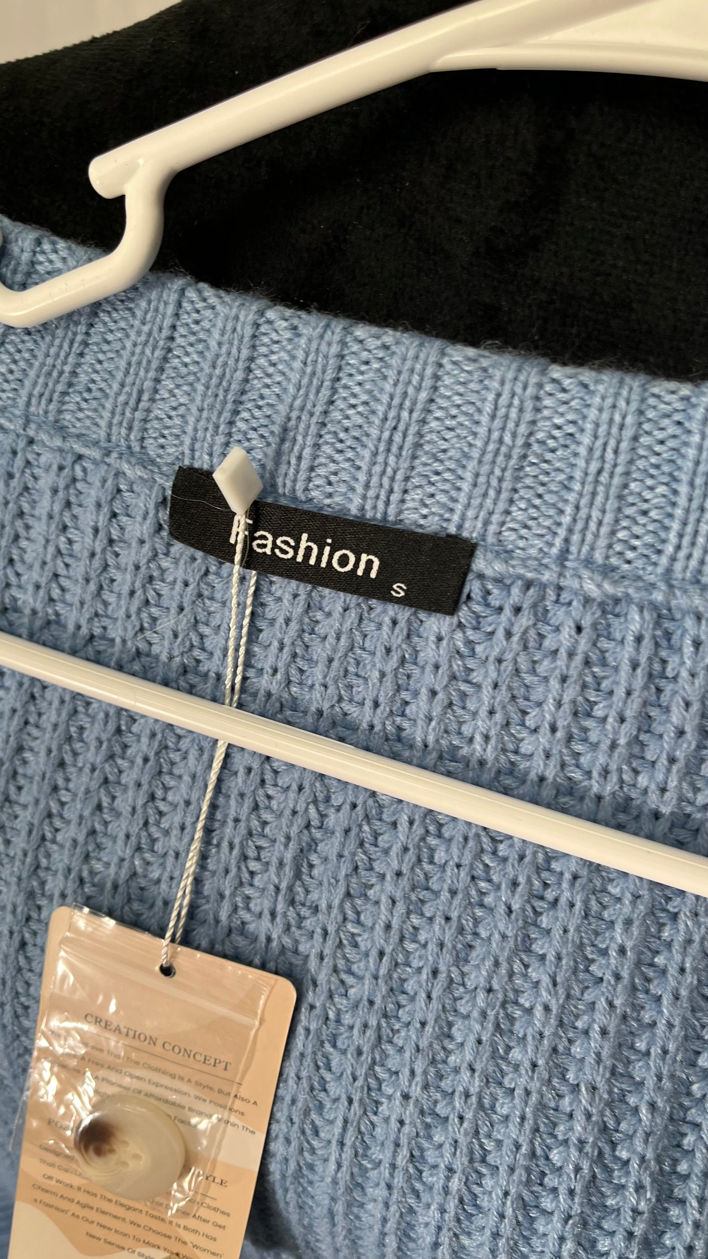 Womens Chunky Cardigan Knit Open Front Sweater Long Sleeve Button Up Cropped Cardigans Sweater Outerwear Coats, Size S